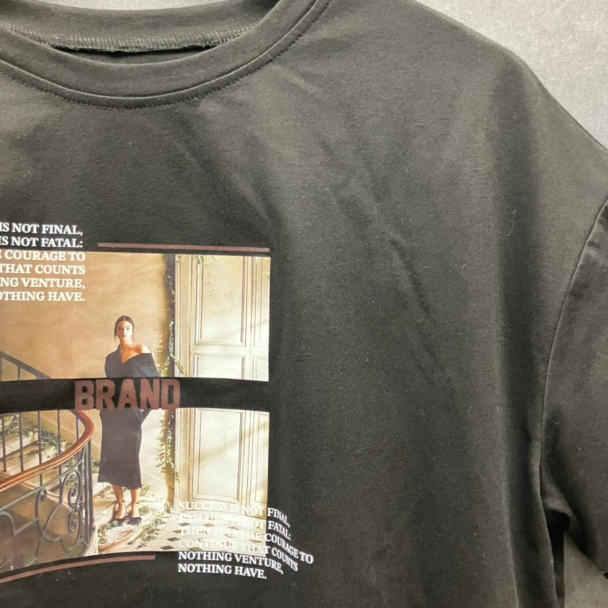 フォトプリントTシャツBRAND ブラック※7/16~22迄に順次発送予定