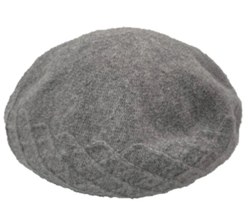 編み立て柄ベレー杢グレー※ 12/23迄に順次発送予定