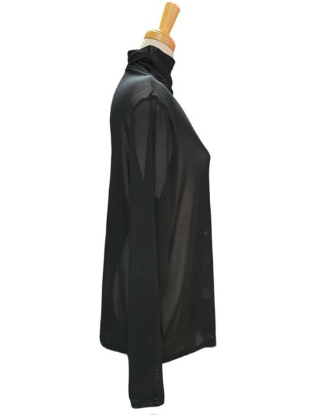 メッシュロングTシャツ ブラック ※11/18迄に順次発送予定