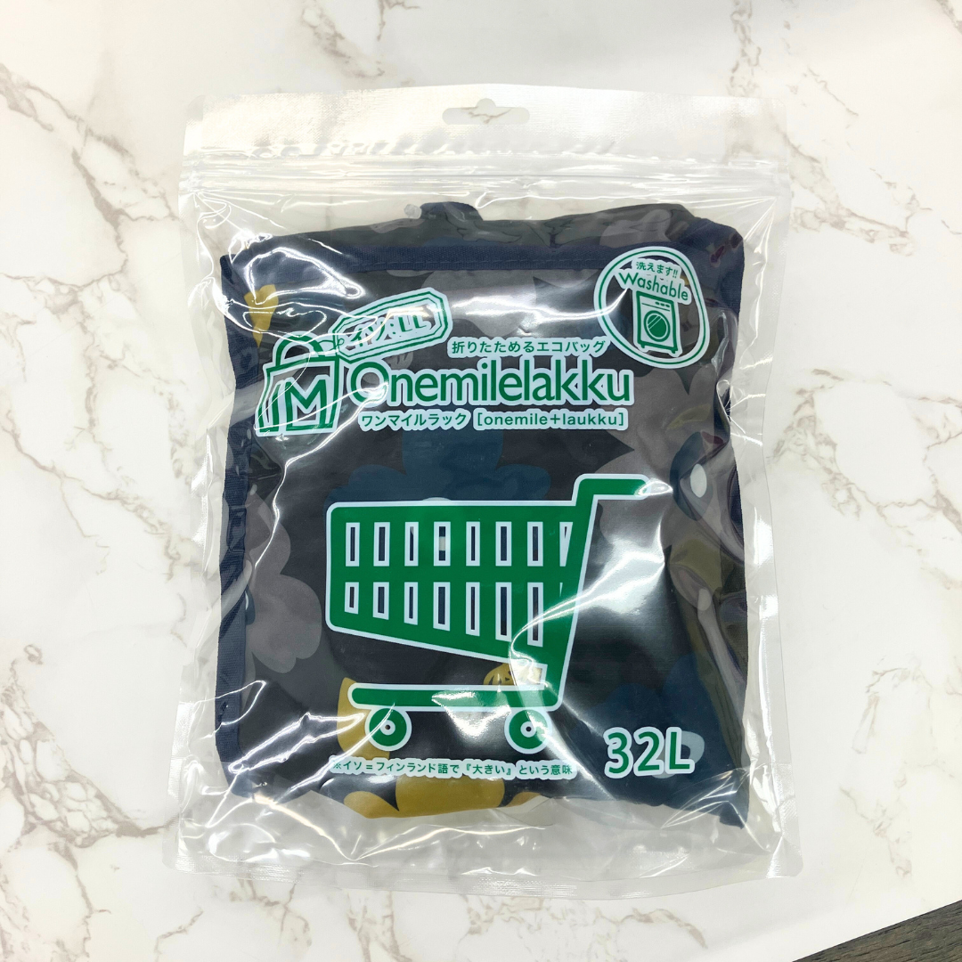 【花柄】Onemilelakku折りたためるエコバッグ-32L- ※8/6~8/13より順次発送