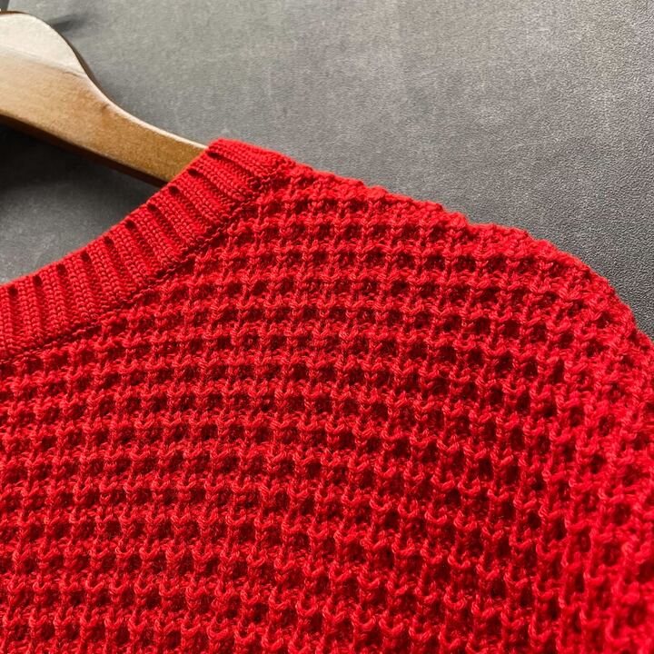 メッシュニットベスト レッド※※4/30~5/6までに順次配送予定