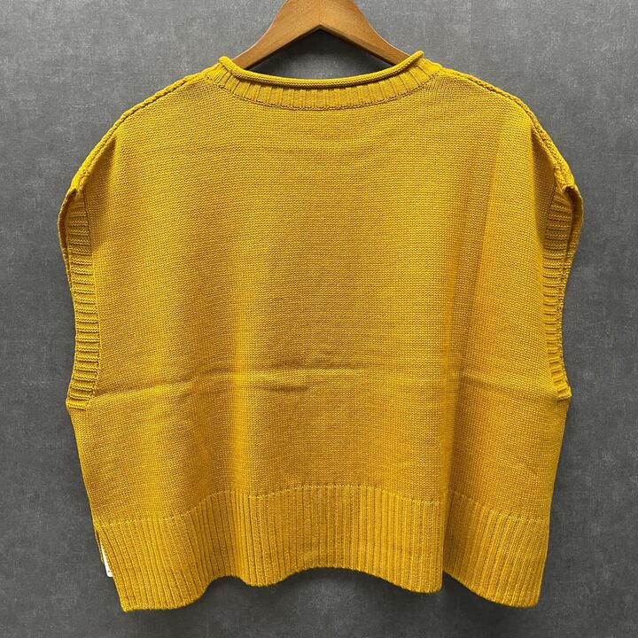 ミニマルベストニット イエロー※4/1迄に順次発送予定