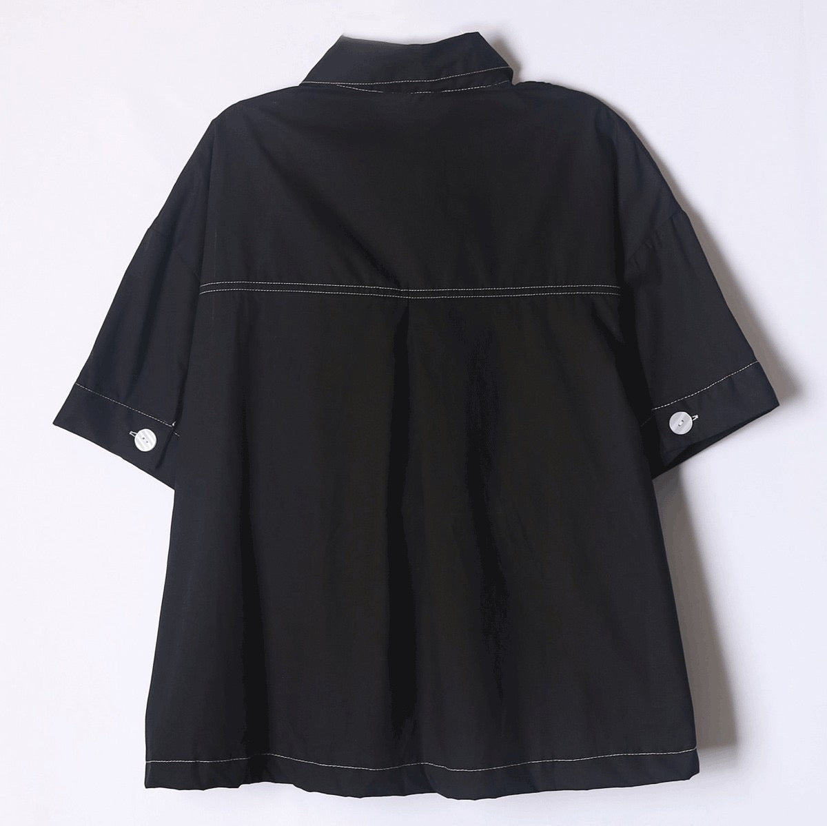 【369】イラストデザインシャツ ブラック ※10/7迄に順次発送予定