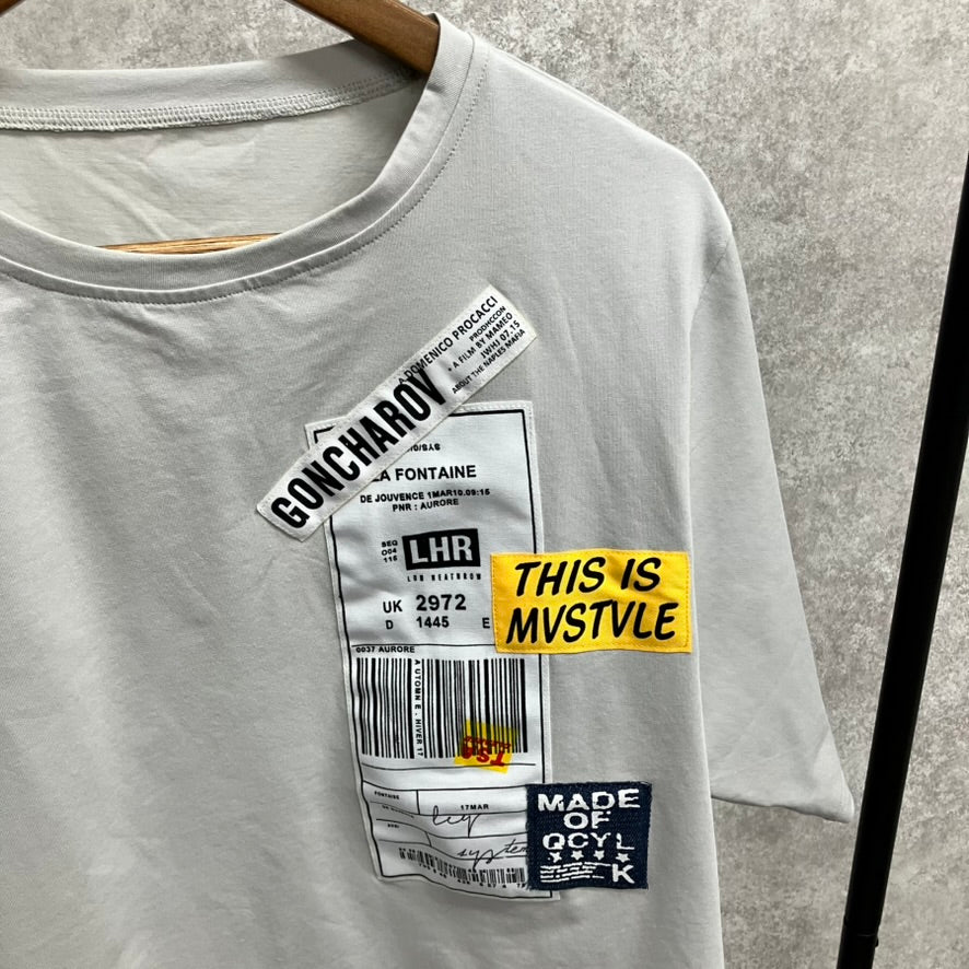ステッカービッグTシャツ グレー※8/6~12迄に順次発送予定