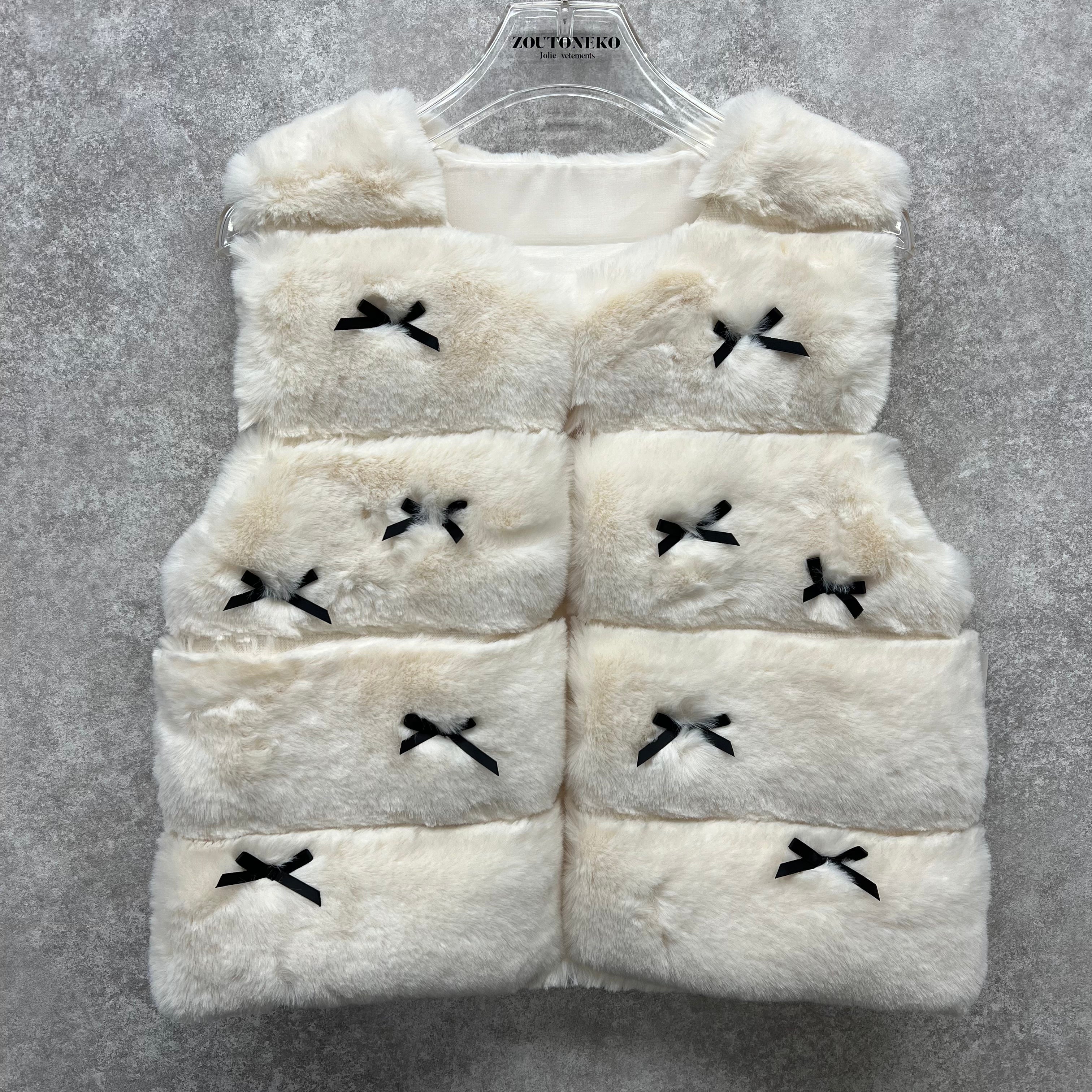 ファーベストリボン ホワイト ※10/21迄に順次発送予定