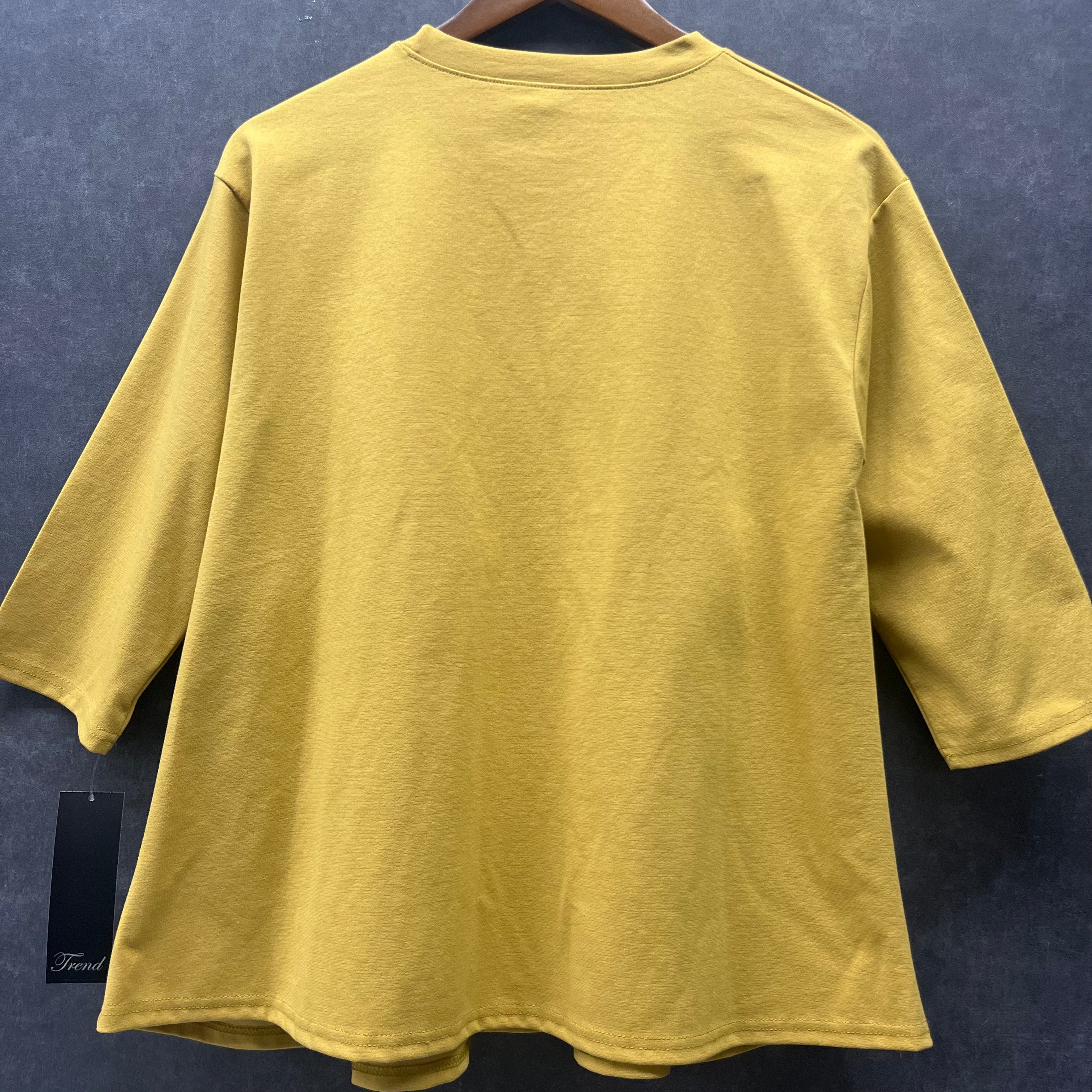 ペプラムフレアトップス カラシ※4/9~15迄に順次発送予定