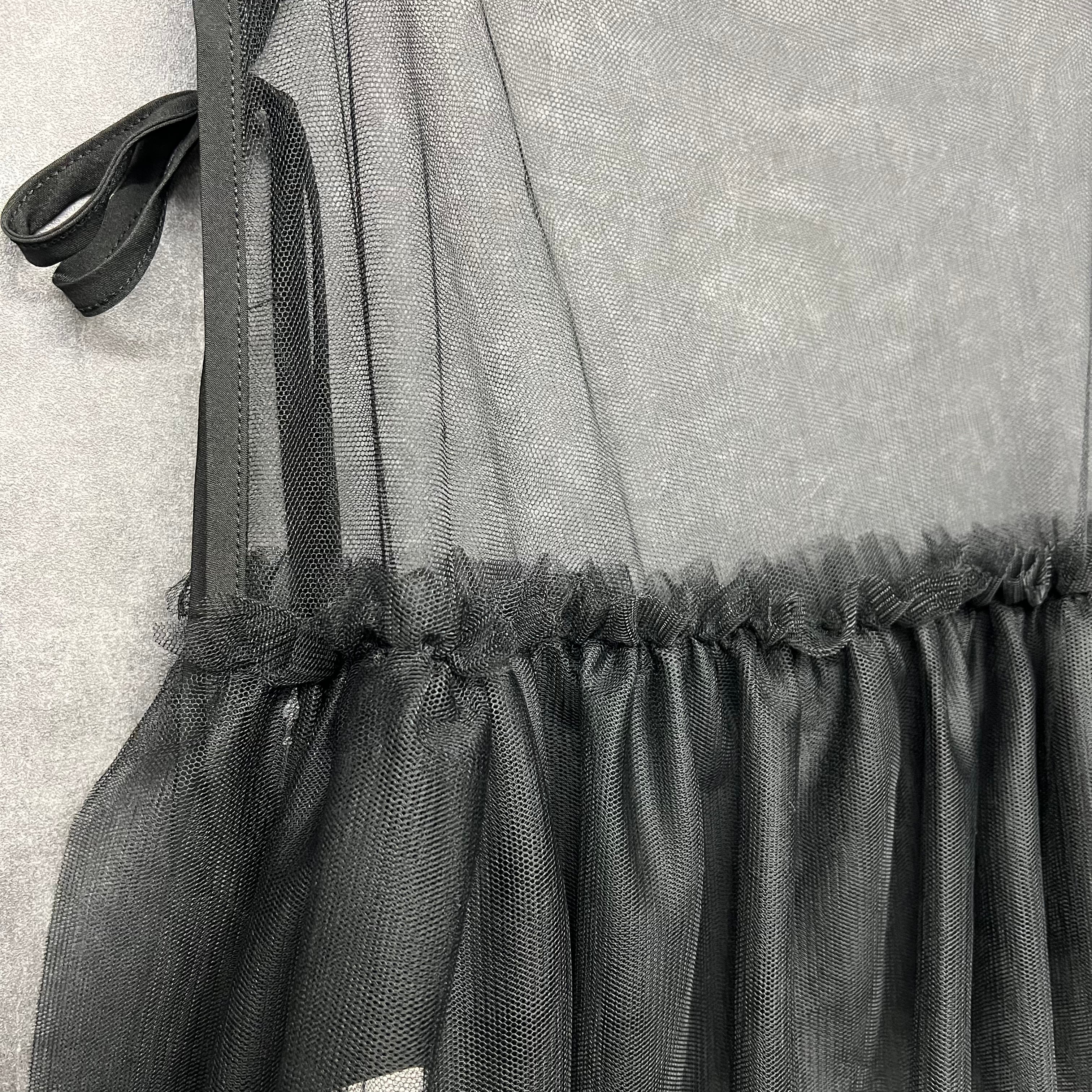 レイヤードチュールスカート ブラック ※10/21迄に順次発送予定