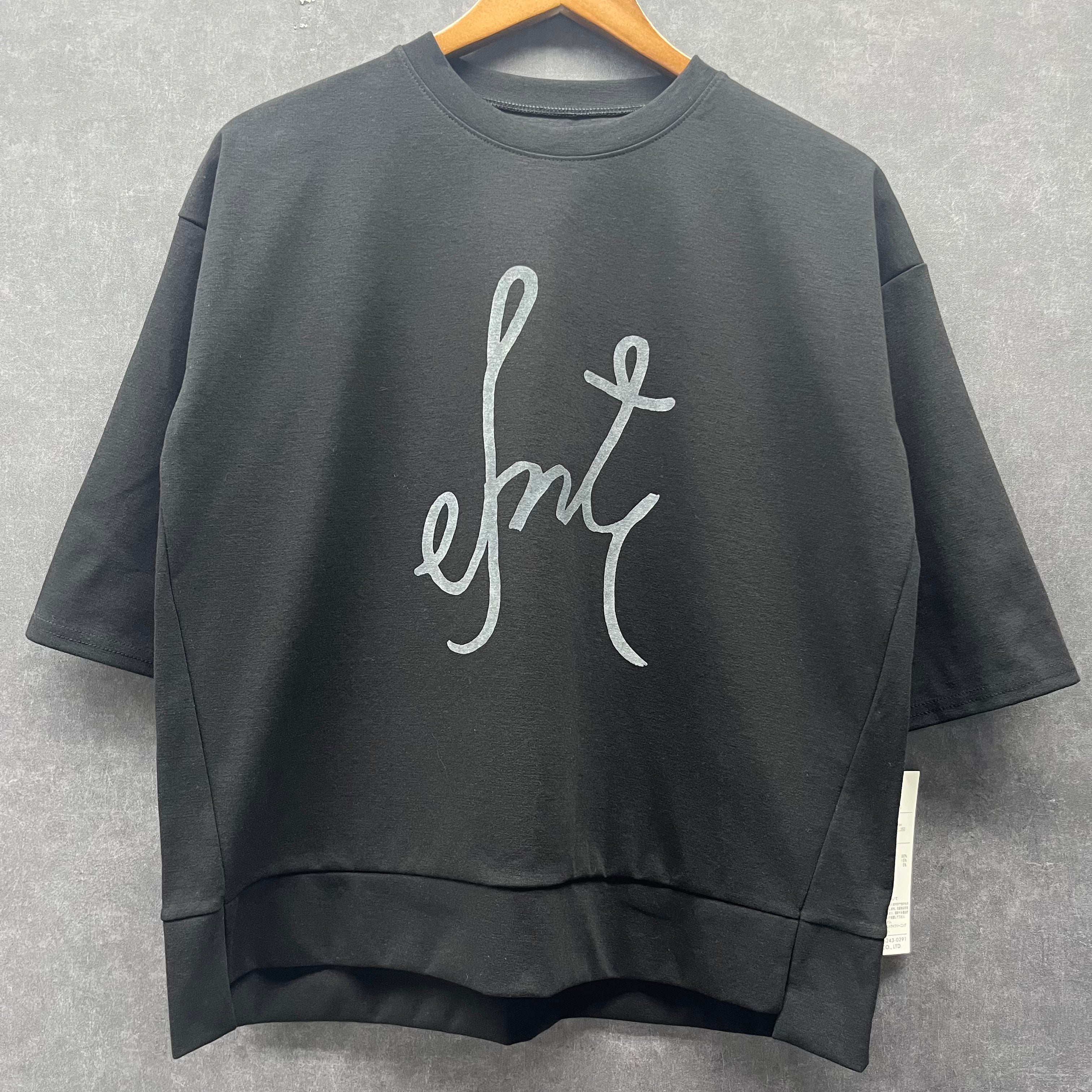 ルーズフィットロゴトップス ブラック※3/25迄に順次発送予定