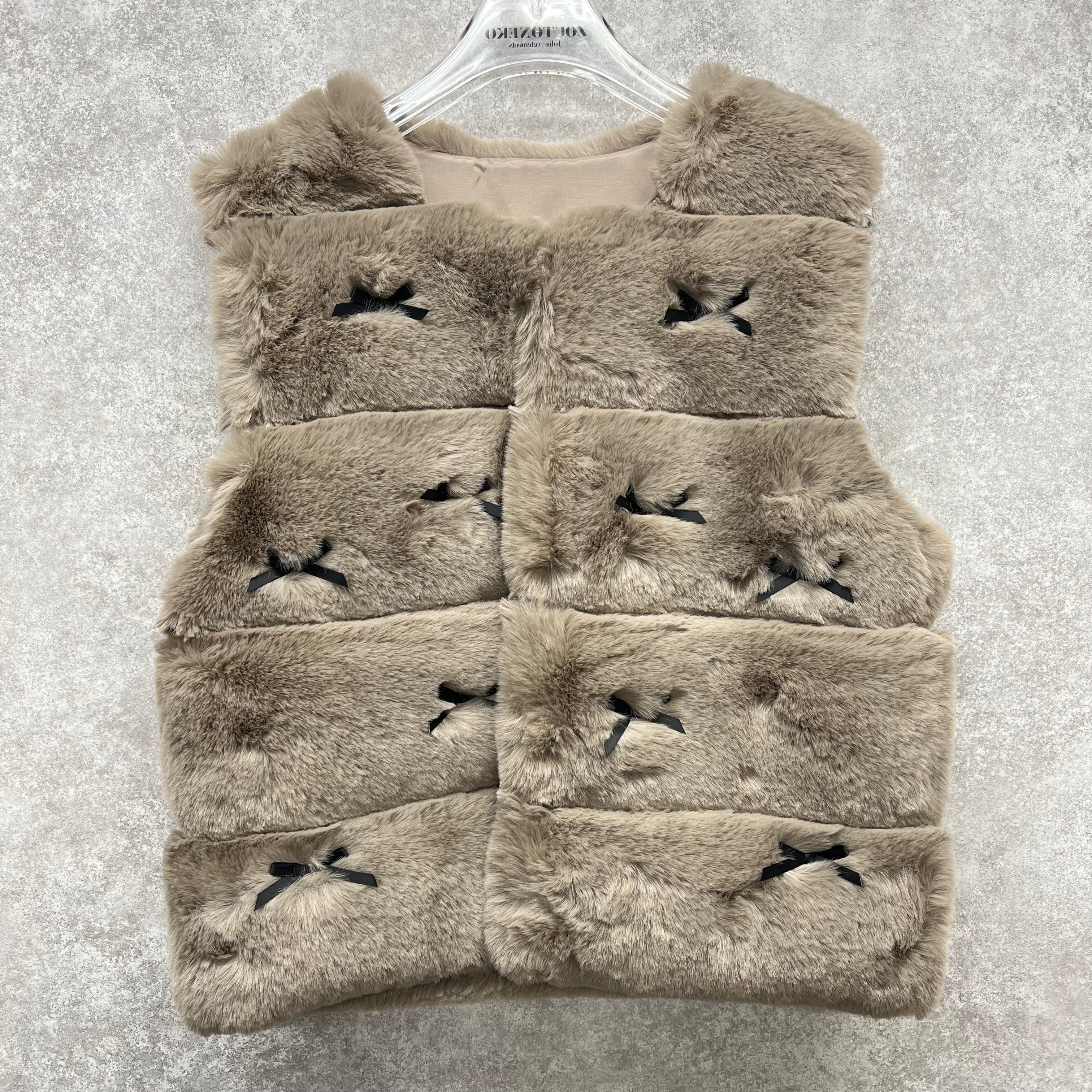 ファーベストリボン ベージュ ※10/21迄に順次発送予定