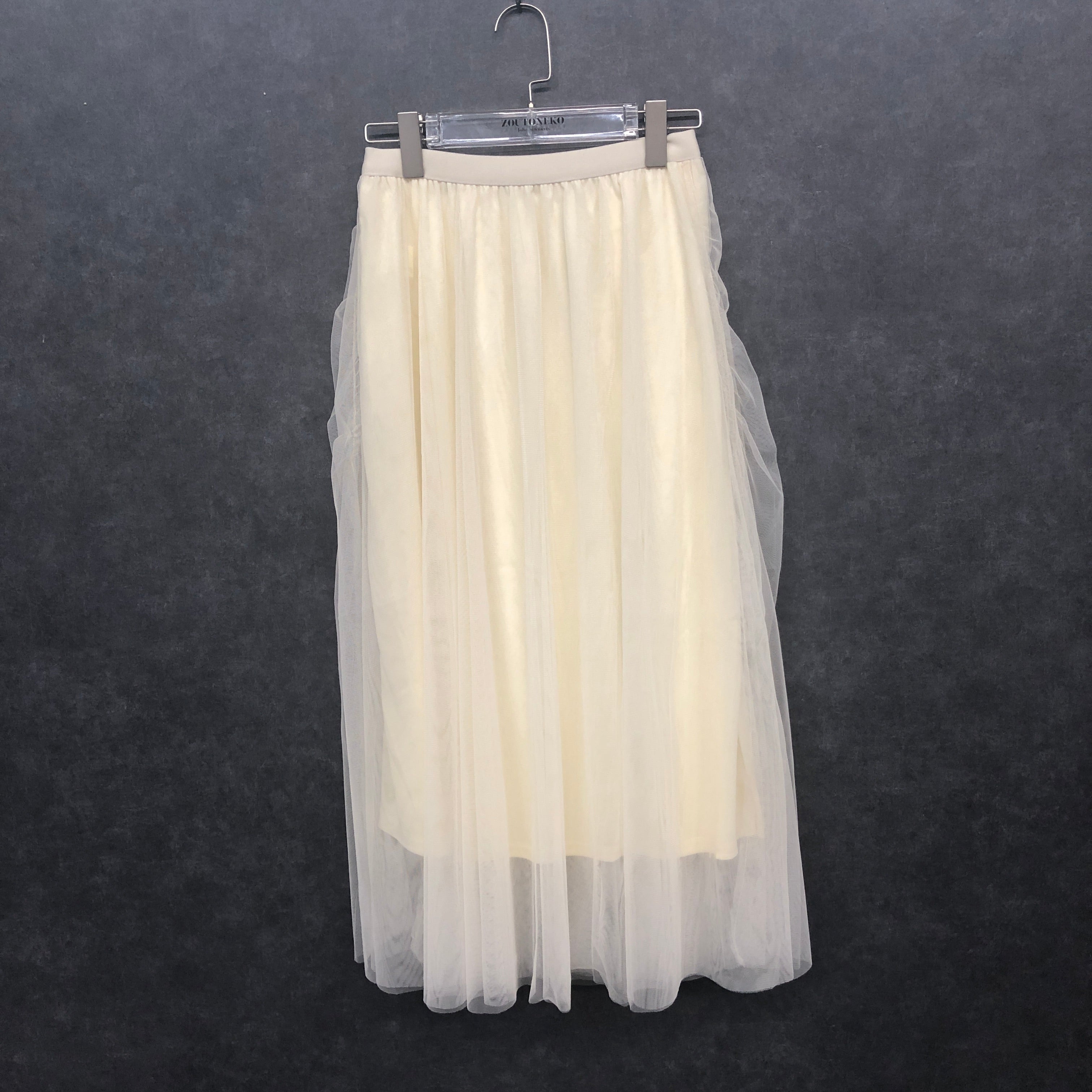 チュールスカートリボン アイボリー ※10/21迄に順次発送予