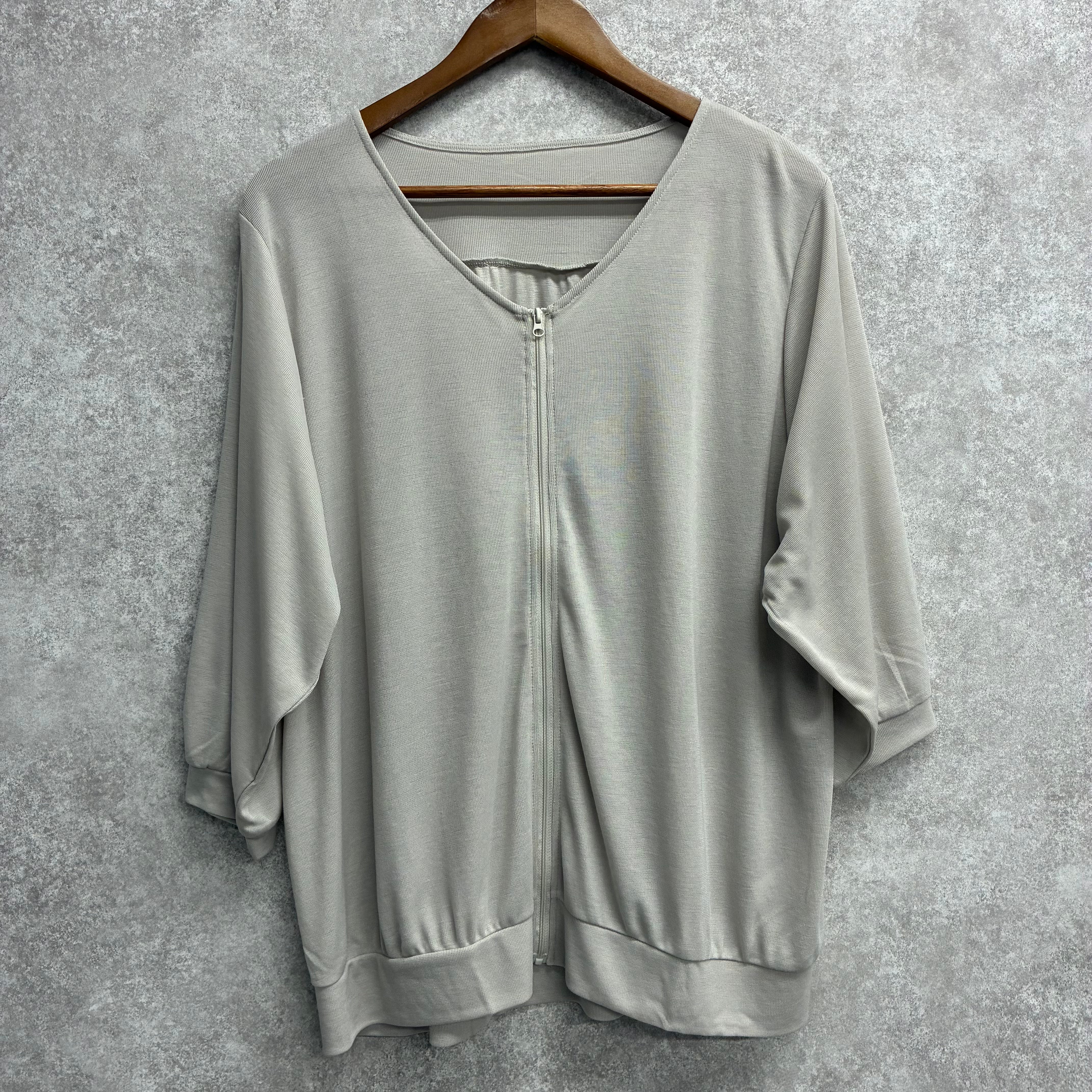 冷感UVジップカーディガン グレージュ※7/16~22迄に順次発送予定