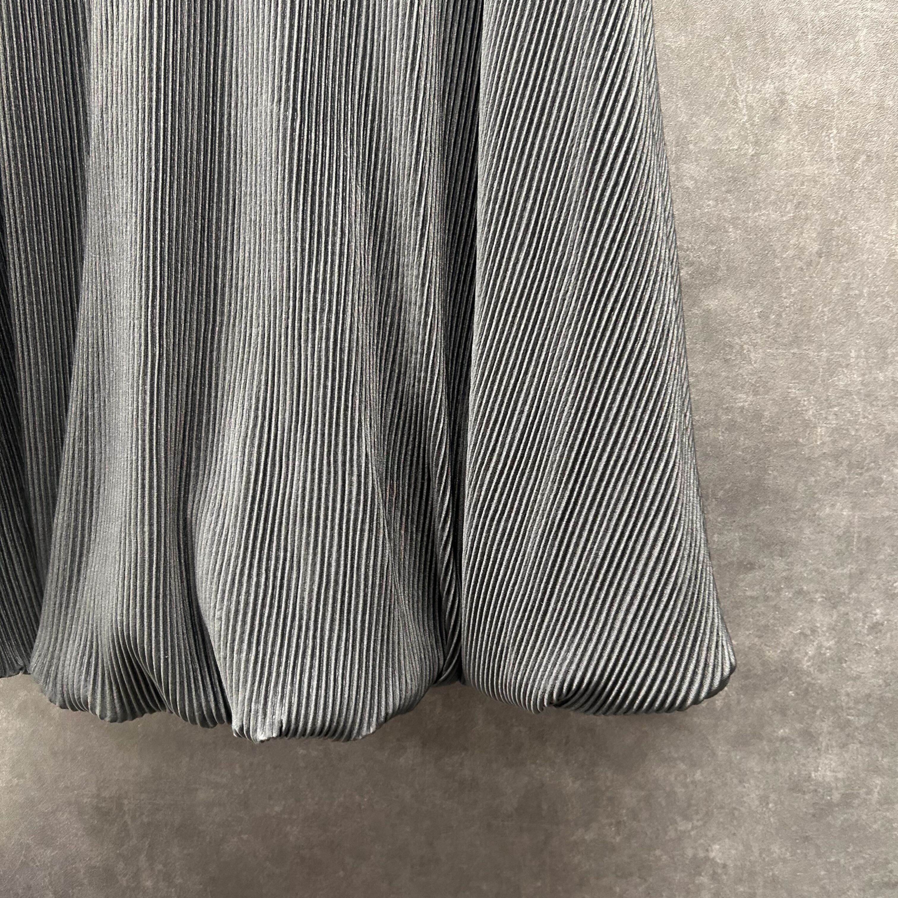 プリーツバルーンスカート チャコールグレー※3/25迄に順次発送予定