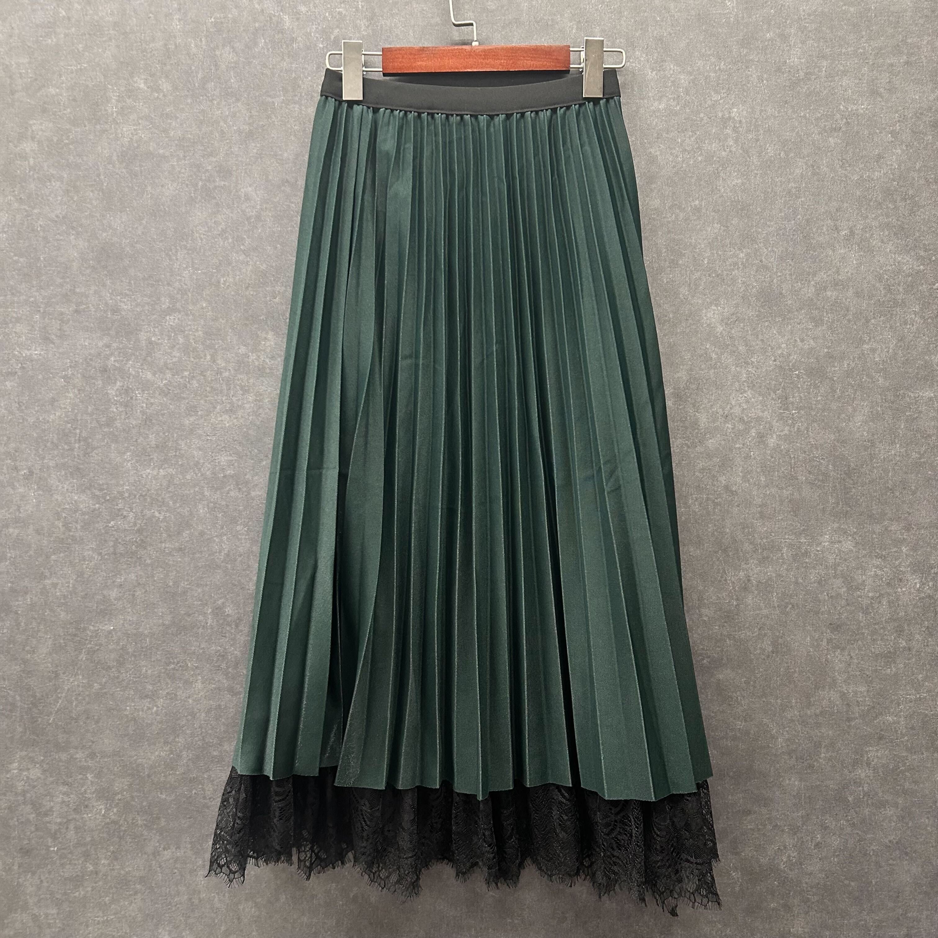 リバーシブルレースチュールスカート グリーン※4/8迄に順次発送予定