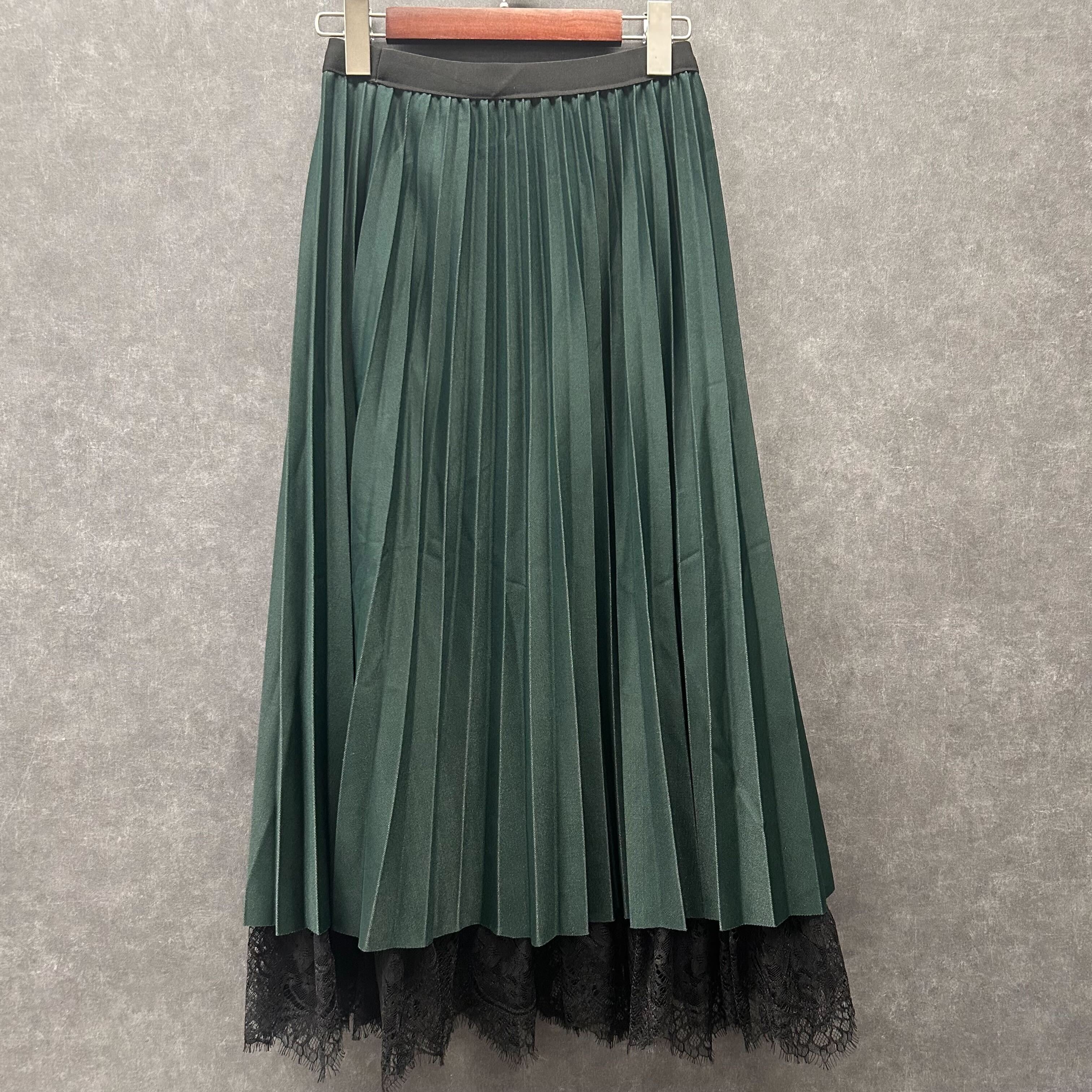 リバーシブルレースチュールスカート グリーン※4/8迄に順次発送予定