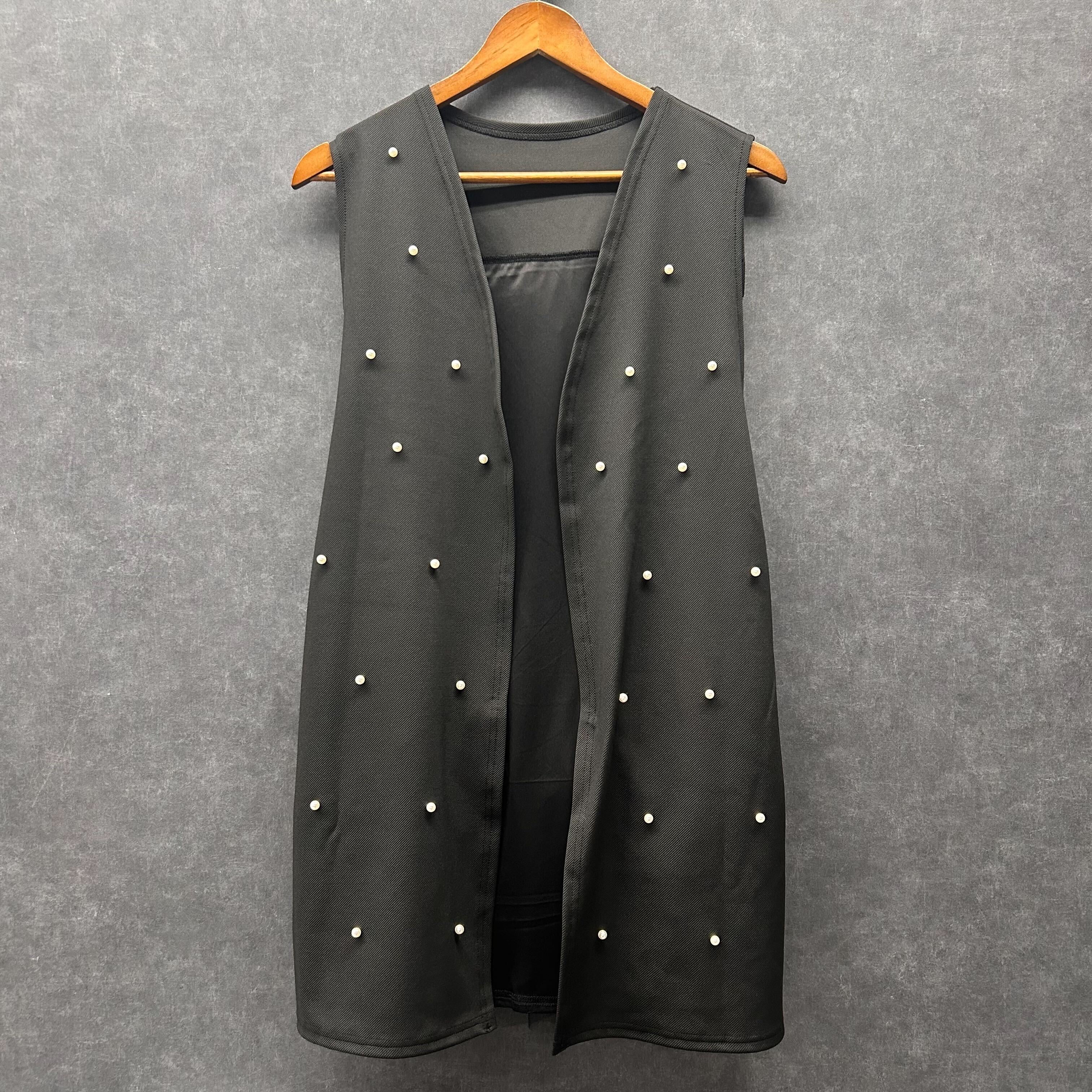 パール付きチュールジレ ブラック※3/18迄に順次発送予定