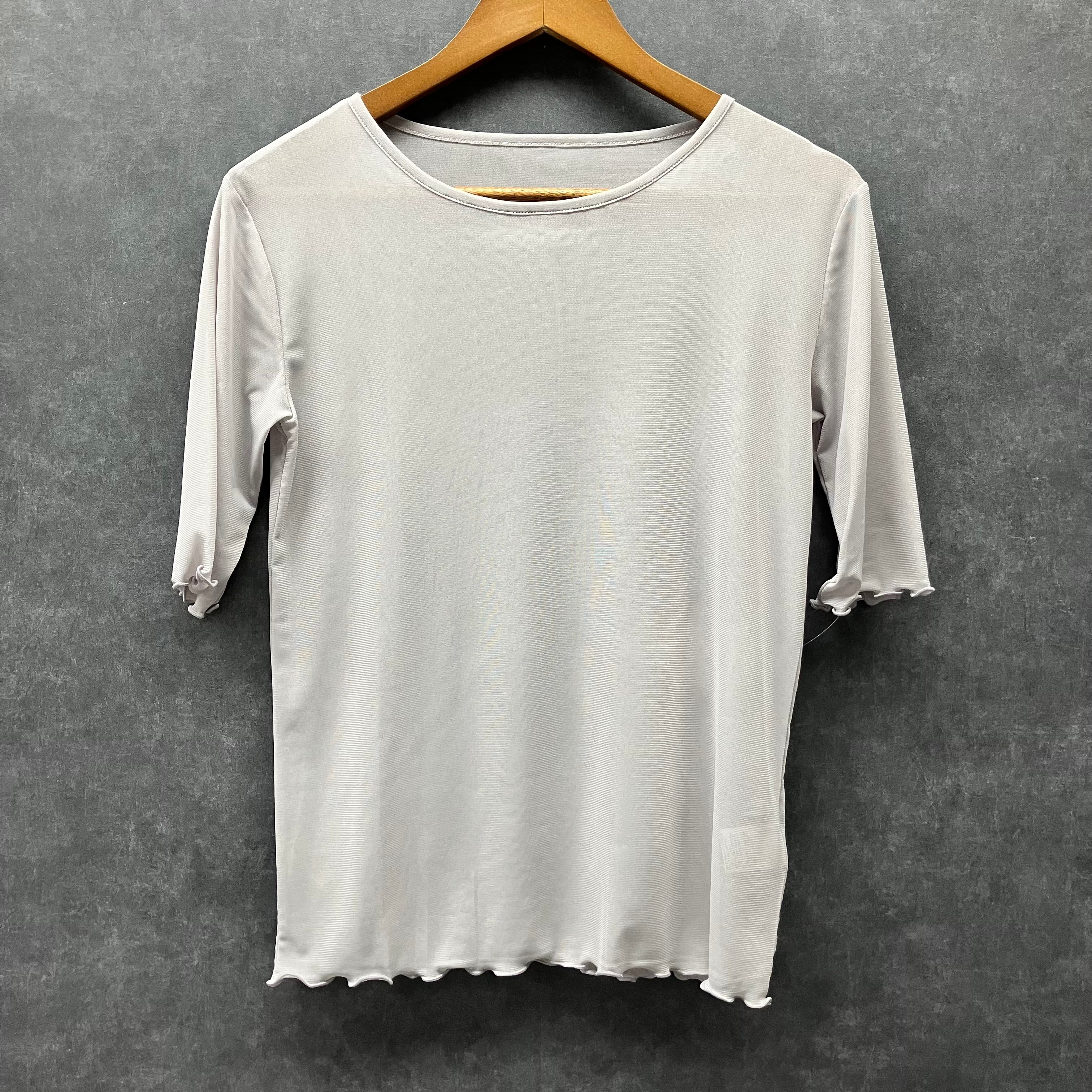 チュールインナーシャツ グレージュ※3/25迄に順次発送予定