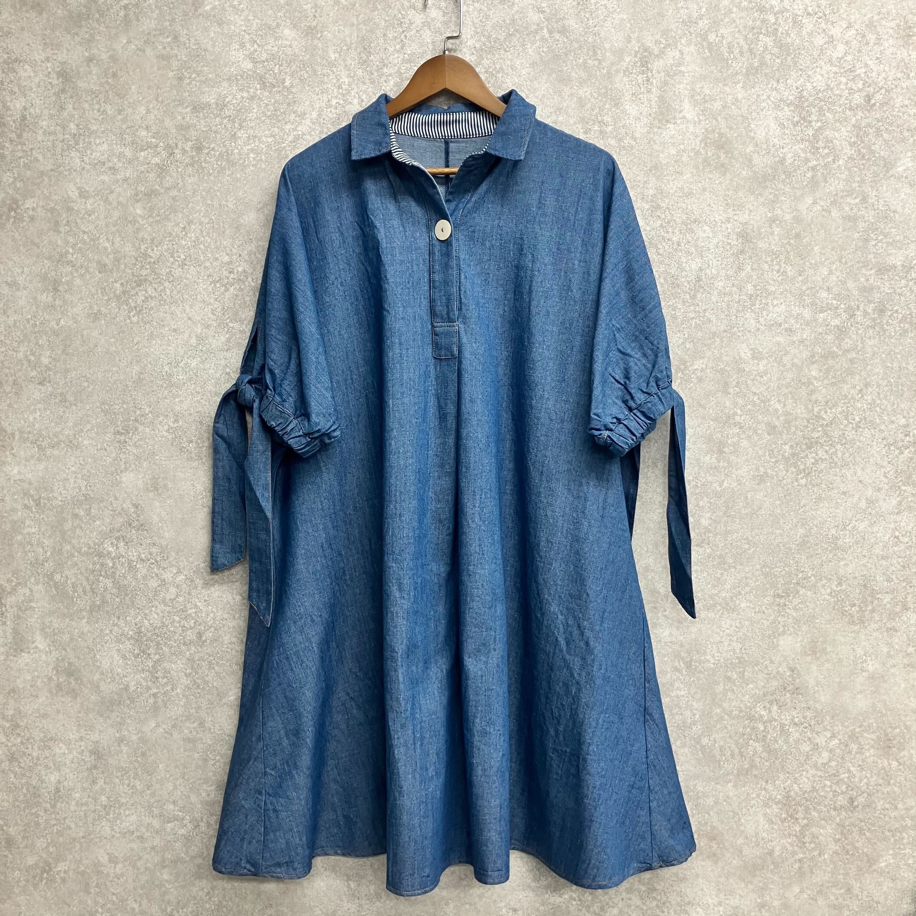 デニムワンピース ブルー※4/15迄に順次発送予定