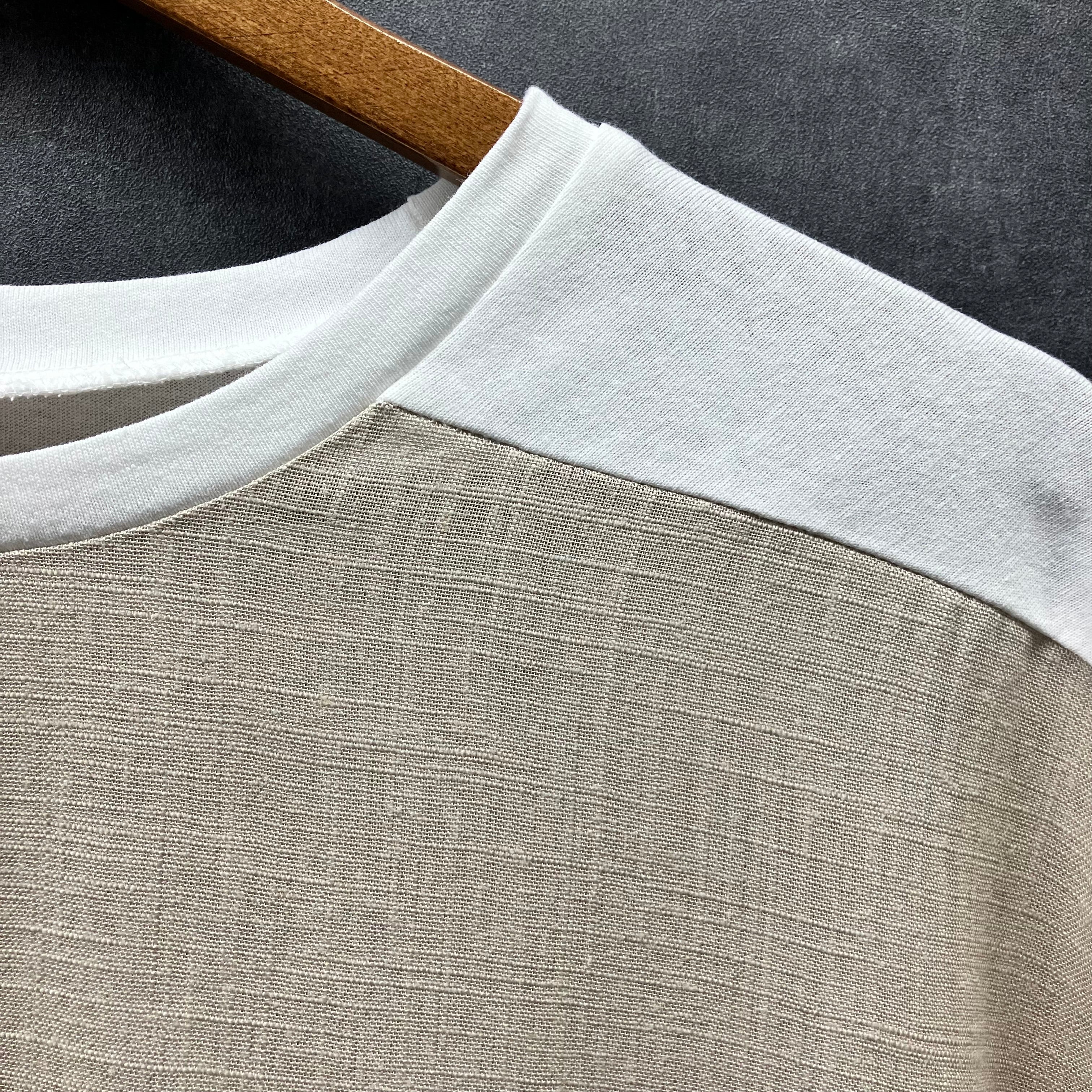 フラワーグラフィックポンチョTシャツ オフホワイト※4/23~29までに順次配送予定