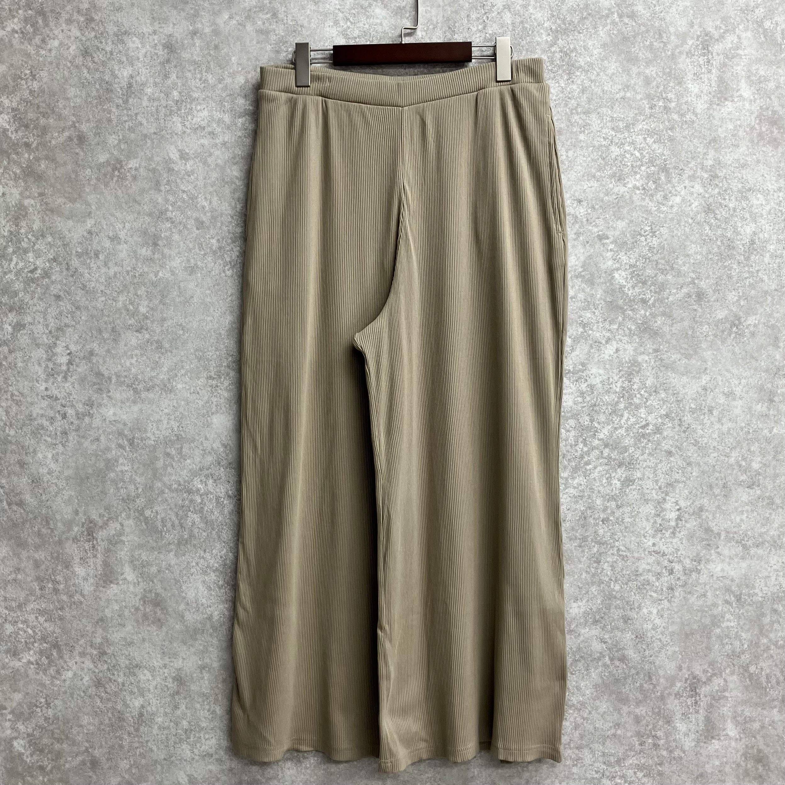 紐付きカットワイドパンツ グレージュ※7/23~29迄に順次発送予定