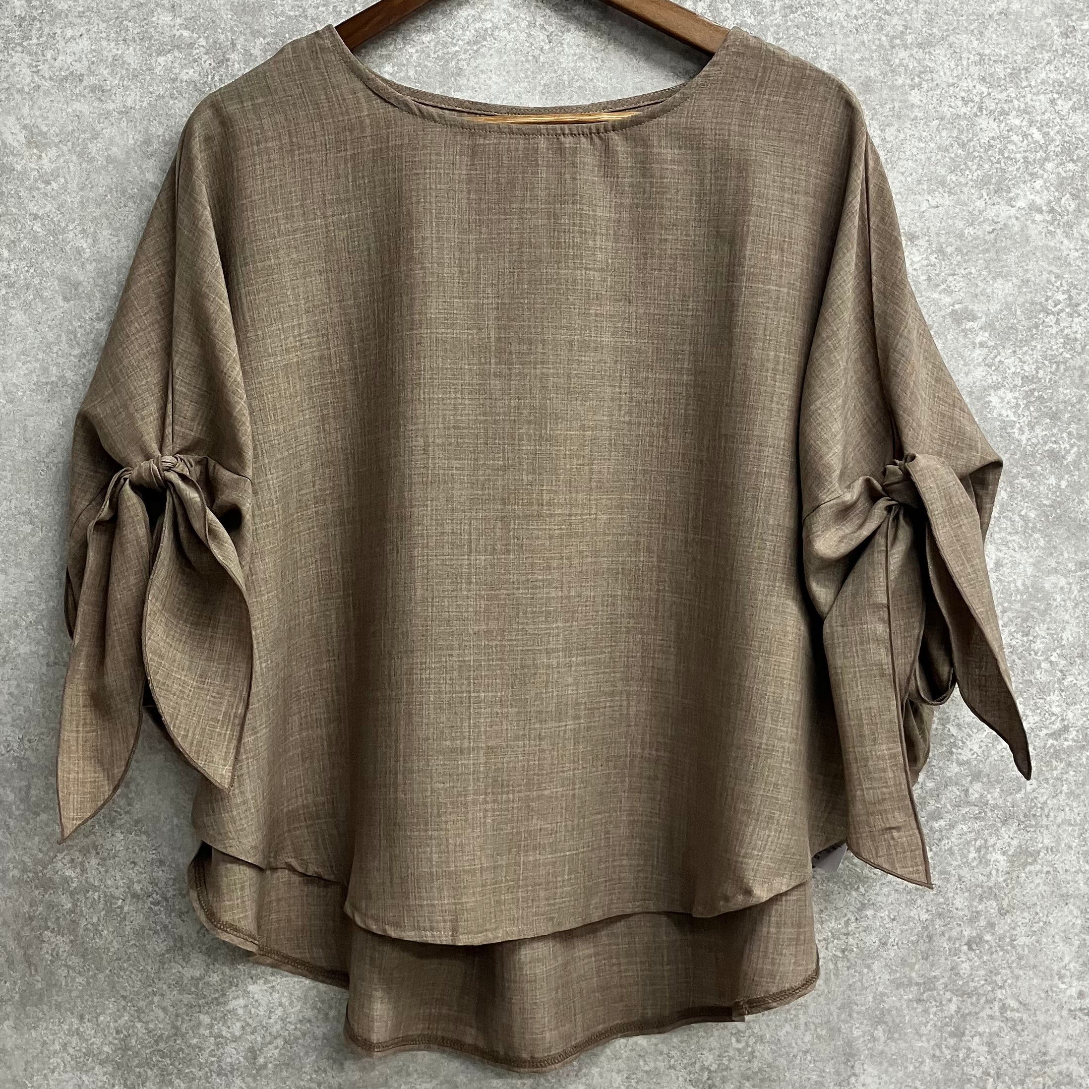 ドルマンブラウス モカ※4/16~22迄に順次発送予定