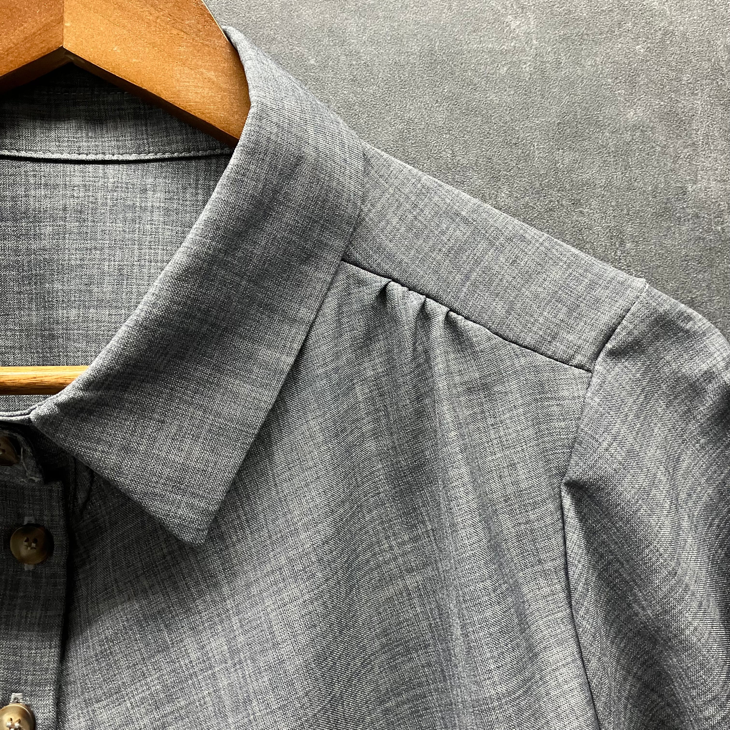 半袖ブラウス グレー※4/9~15迄に順次発送予定