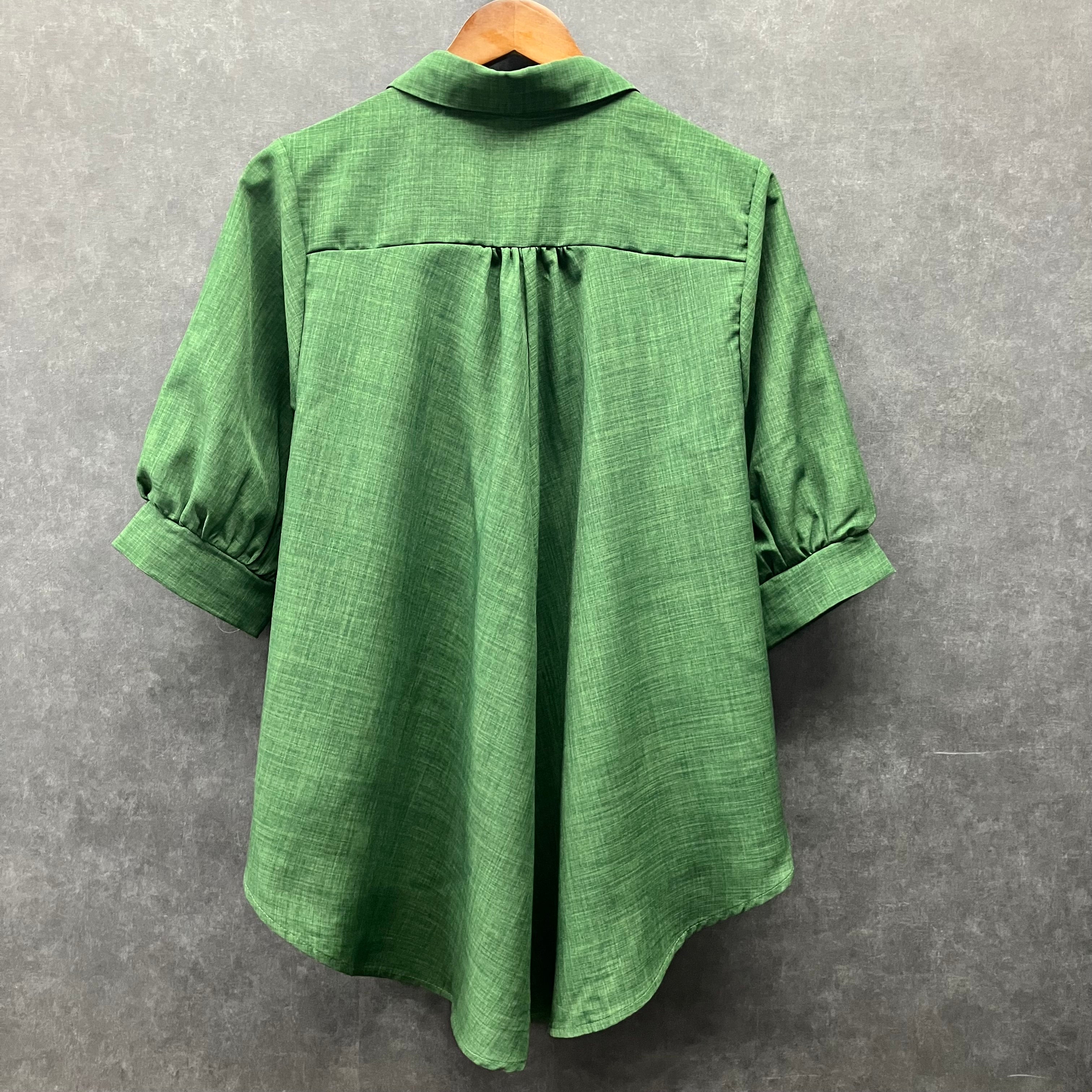 半袖ブラウス グリーン※4/9~15迄に順次発送予定