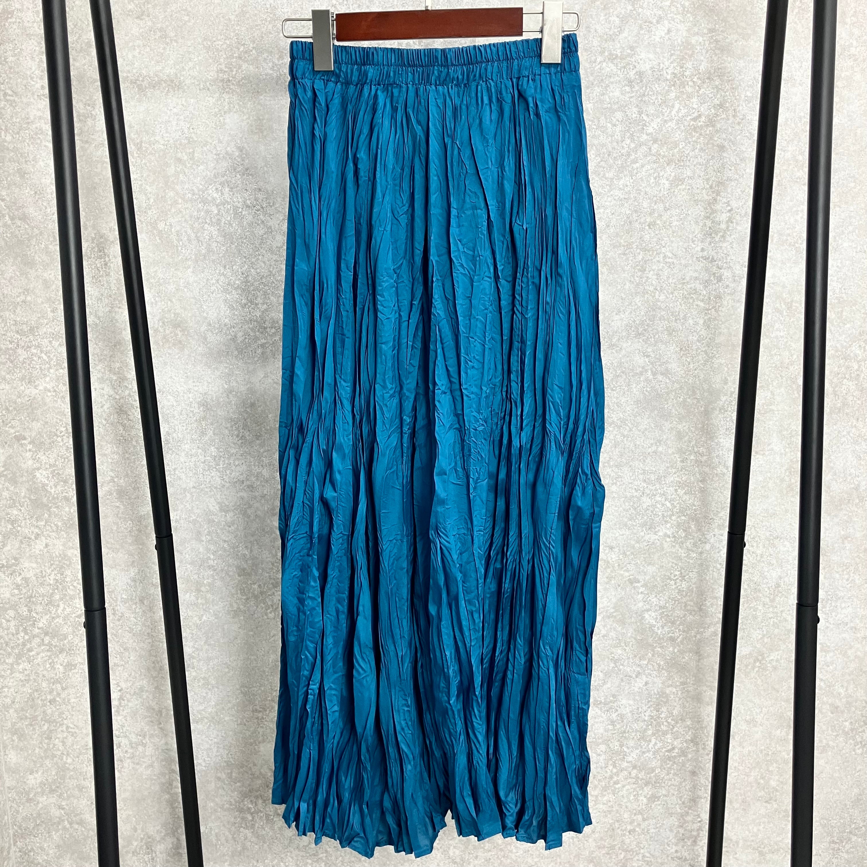 くしゅくしゅスカート ブルー※7/30~8/5迄に順次発送予定