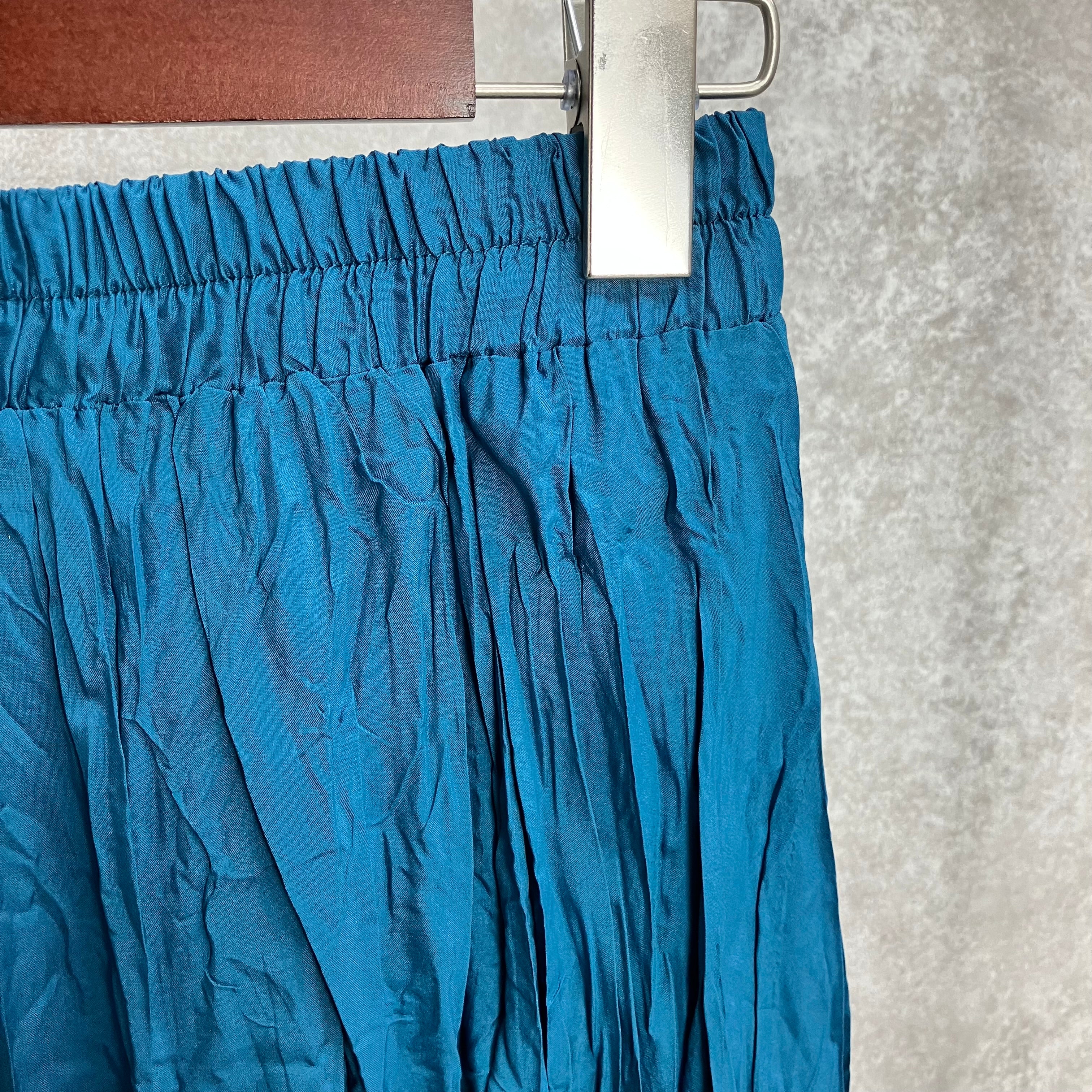 くしゅくしゅスカート ブルー※7/30~8/5迄に順次発送予定