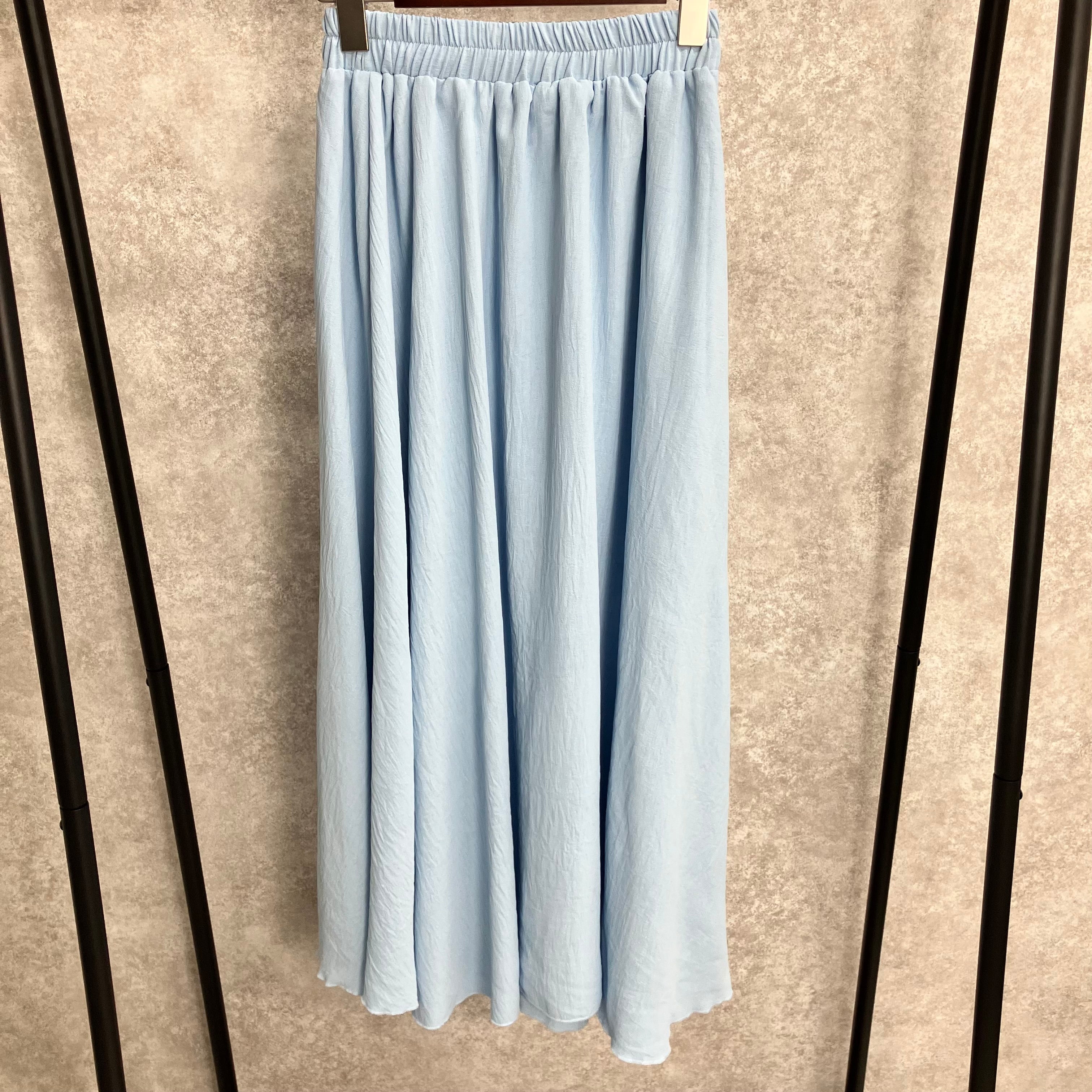 シンプルカラースカート ブルー※7/16~22迄に順次発送予定