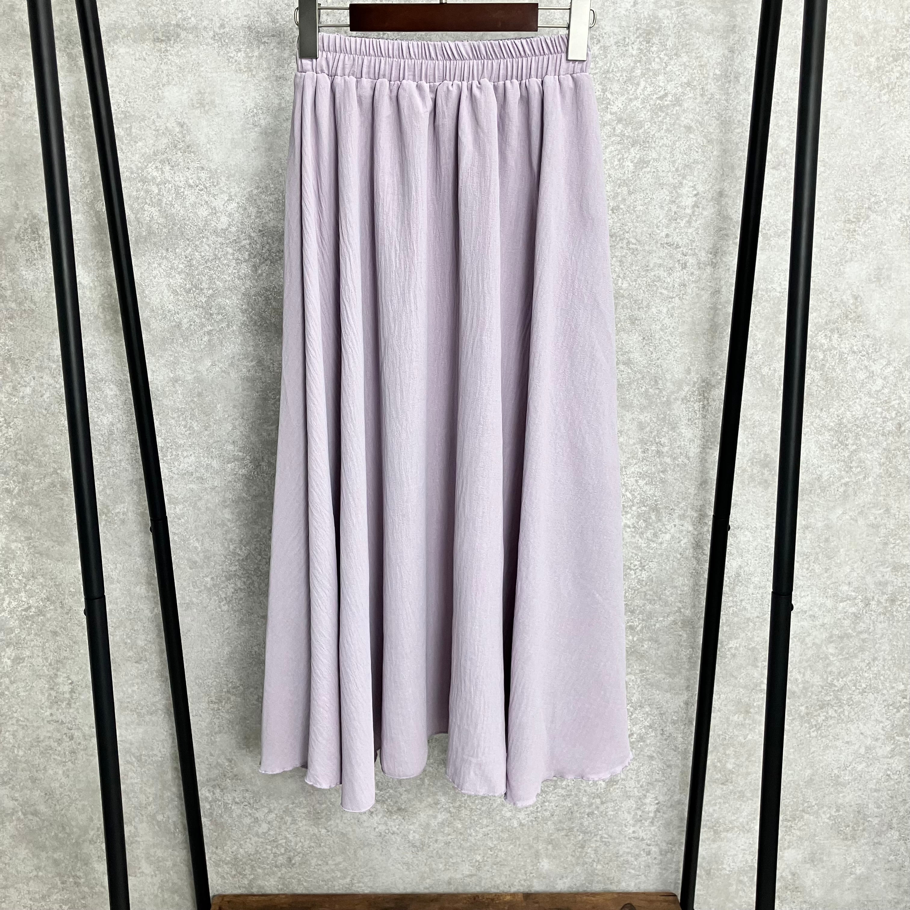 シンプルカラースカート パープル ※6/11~17迄に順次発送予定