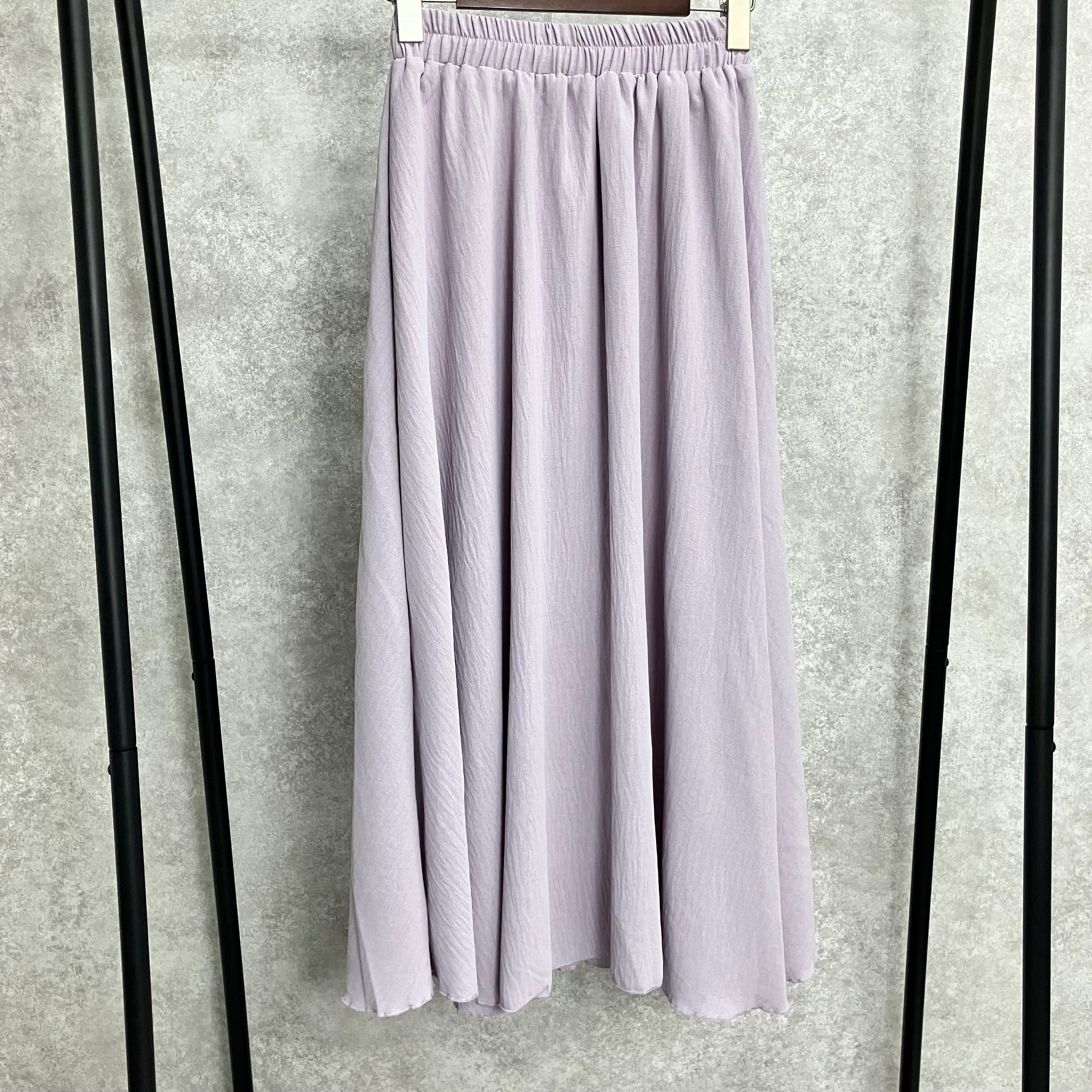 シンプルカラースカート パープル ※6/11~17迄に順次発送予定