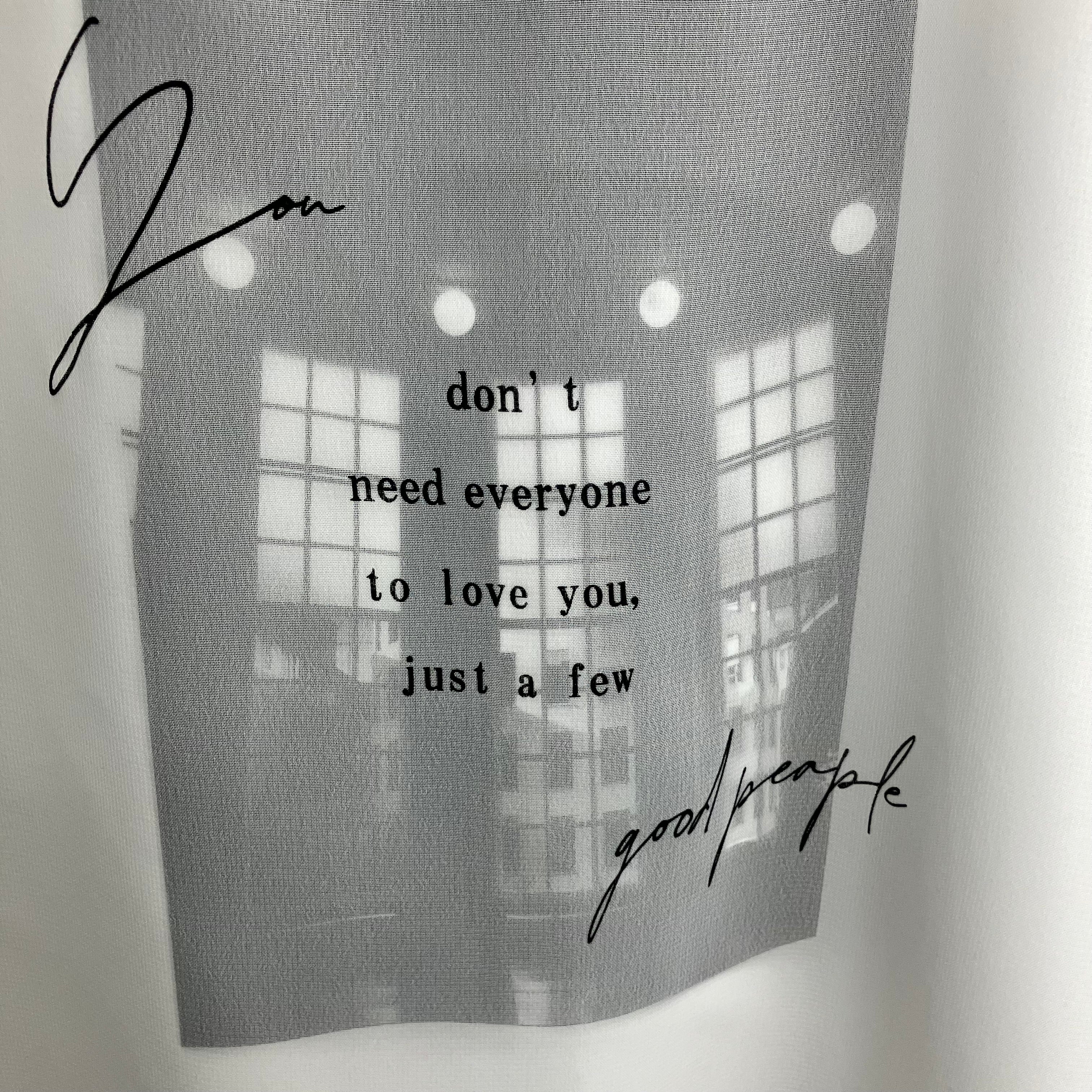 プリントレースTシャツ オフホワイト※6/11~17迄に順次発送予定