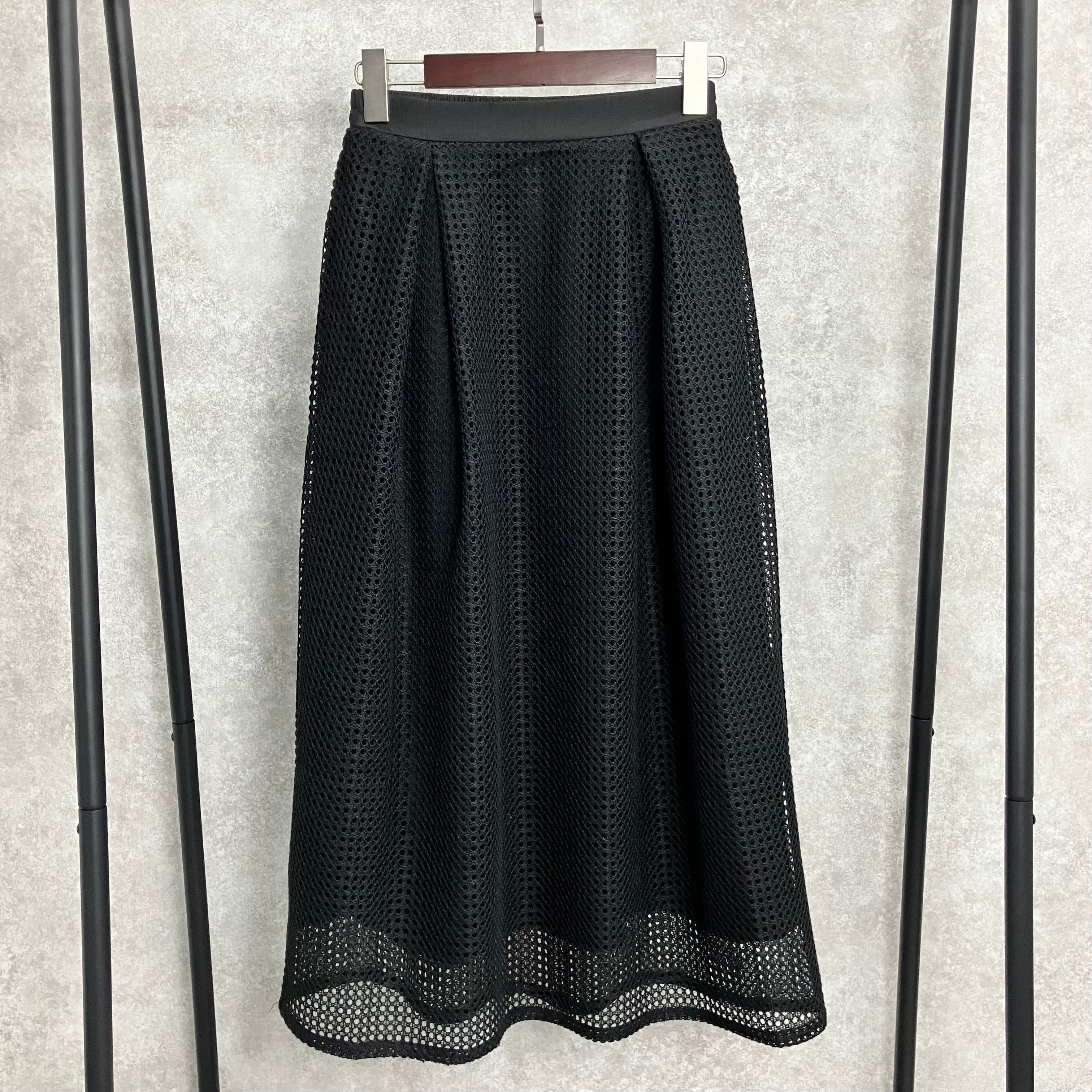 格子柄スカート ブラック ※7/16~22迄に順次発送予定