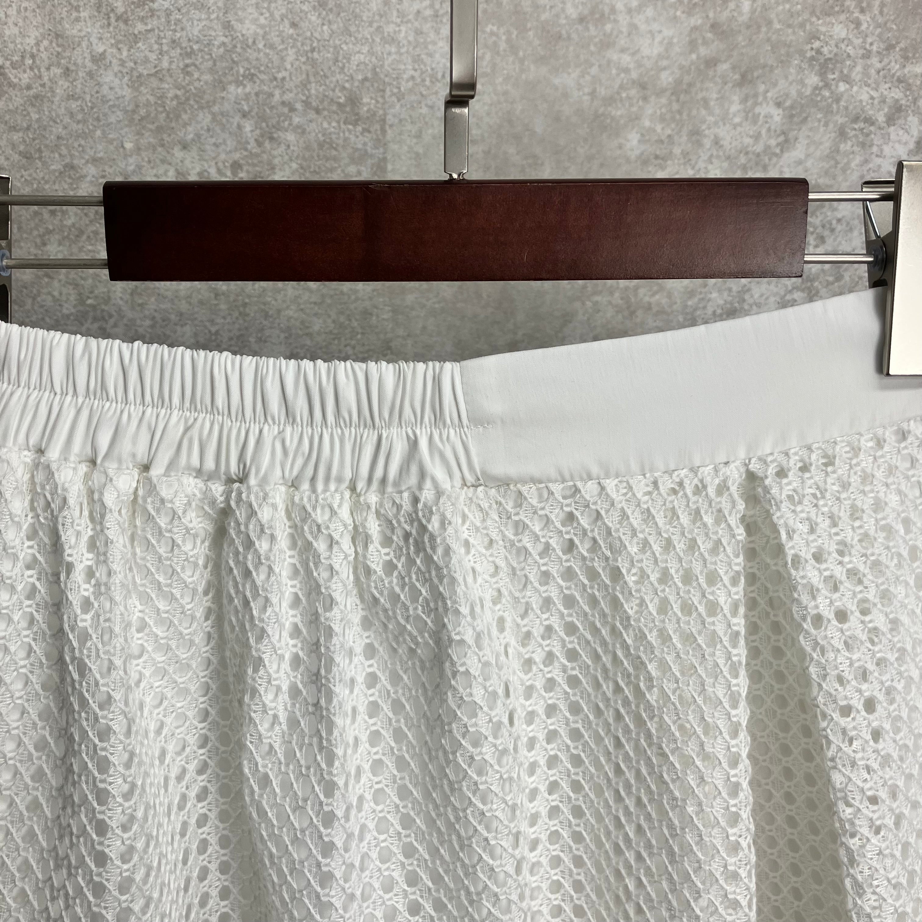 格子柄スカート オフホワイト ※7/16~22迄に順次発送予定