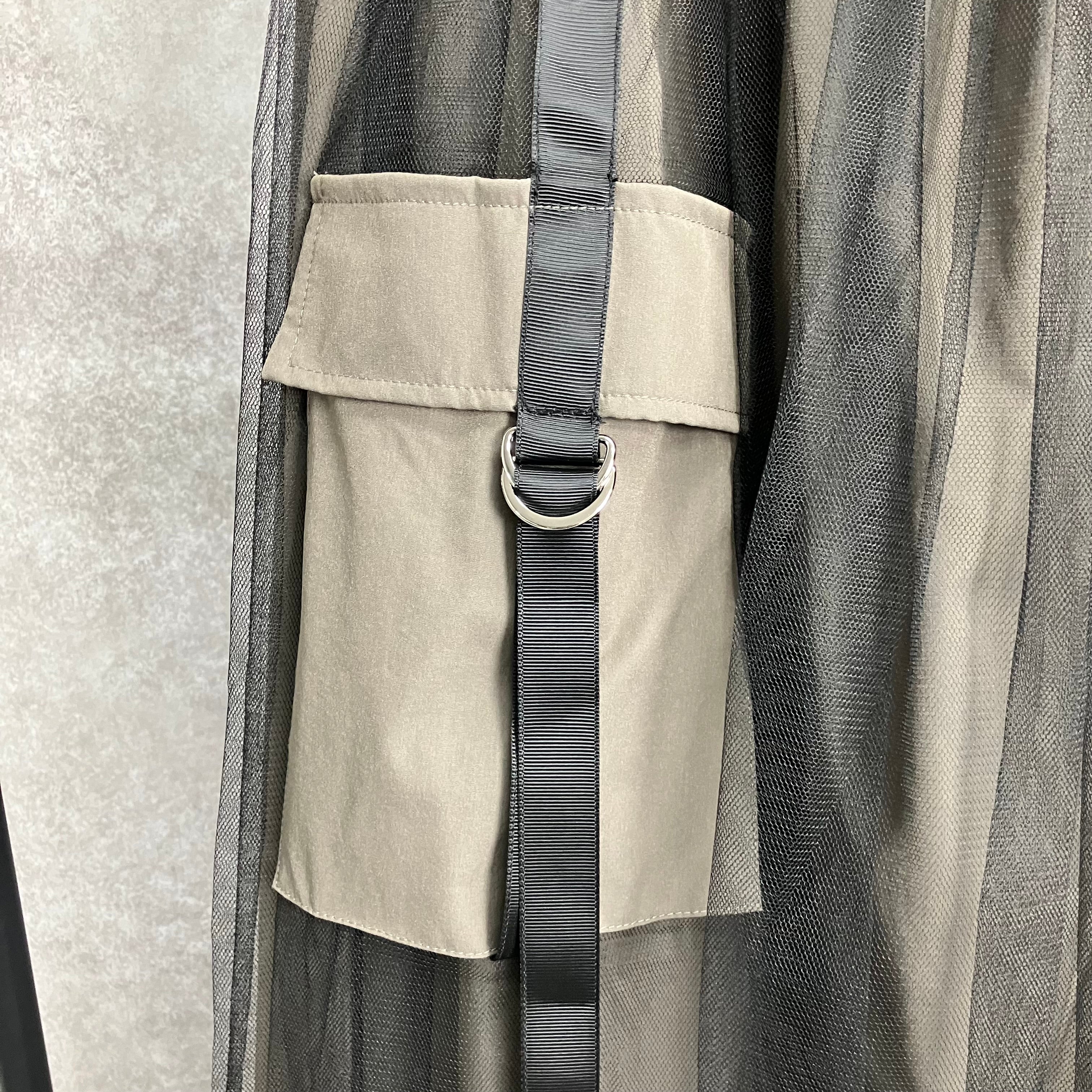 ポケット付きチュールスカート モカ※5/21~27迄に順次発送予定