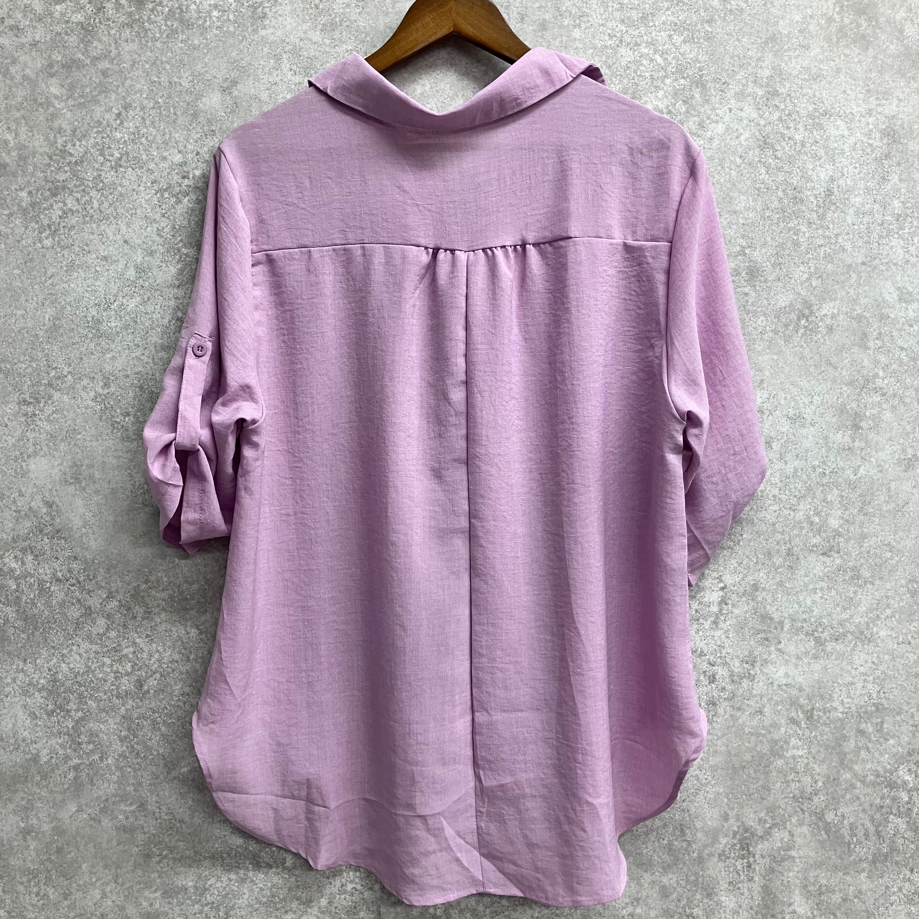 7分丈ゆったりシャツ パープル※7/30~8/5迄に順次発送予定