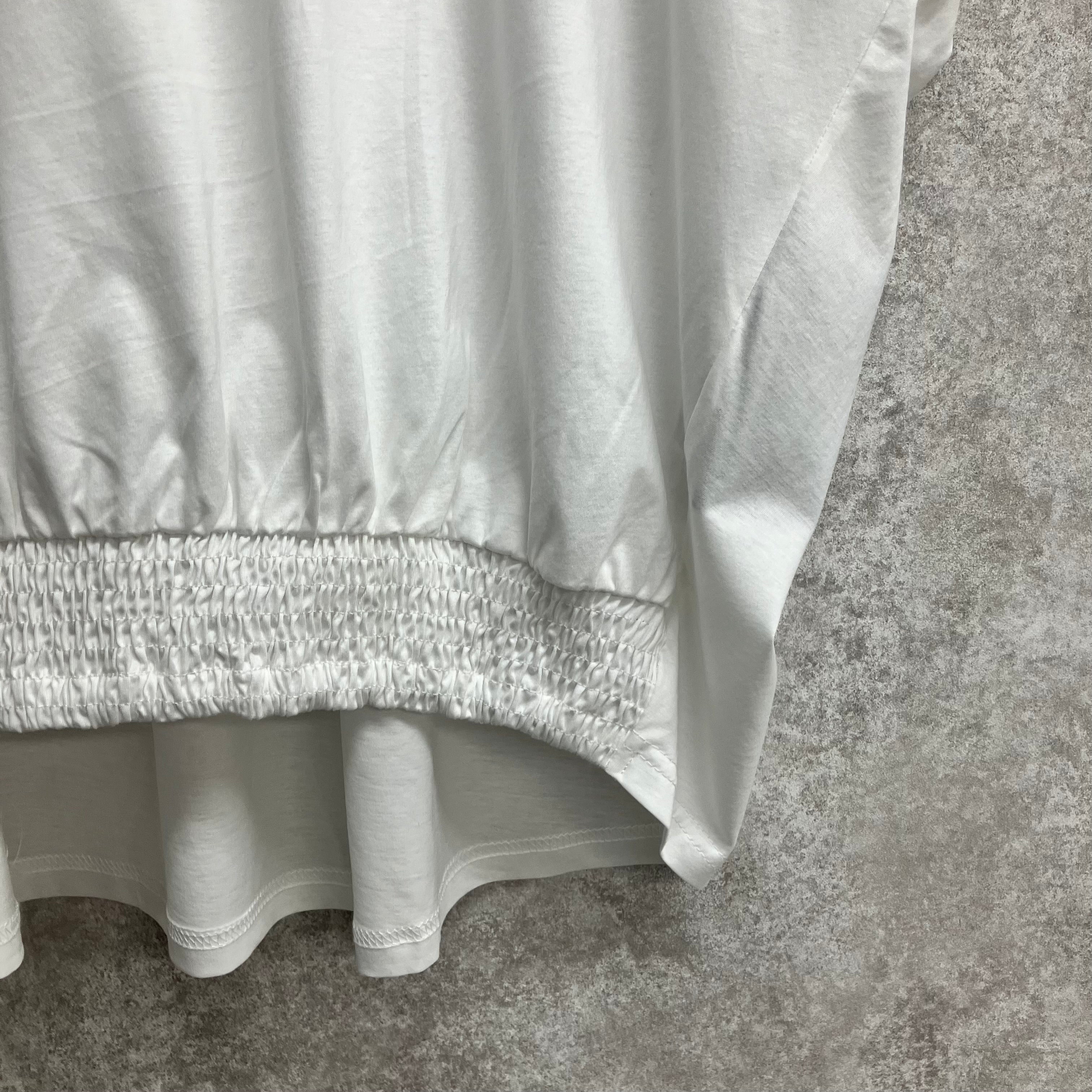 切替シャーリングトップス オフホワイト ※5/21~27迄に順次発送予定