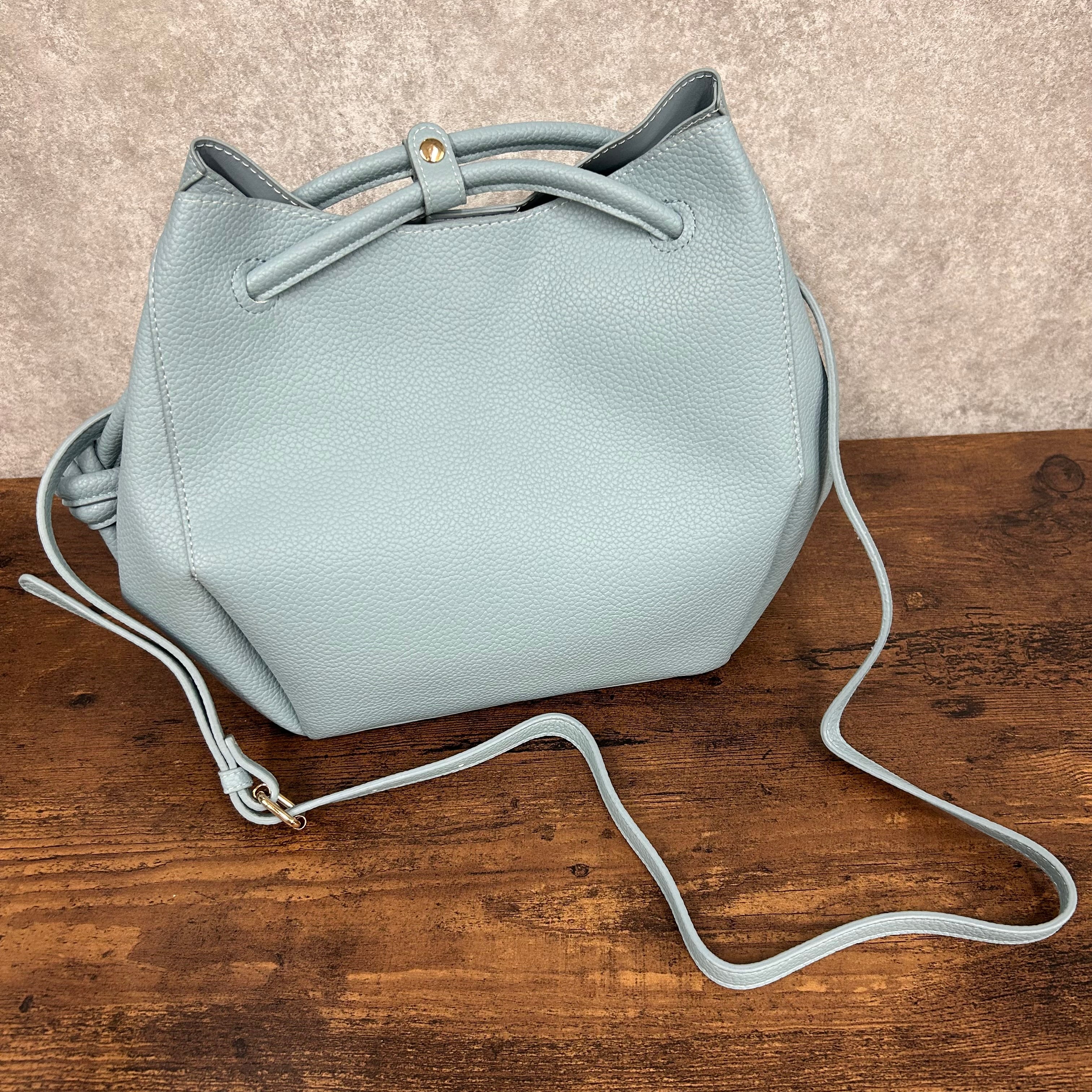 2wayラウンドバッグ サックス ※6/4~10迄に順次発送予定