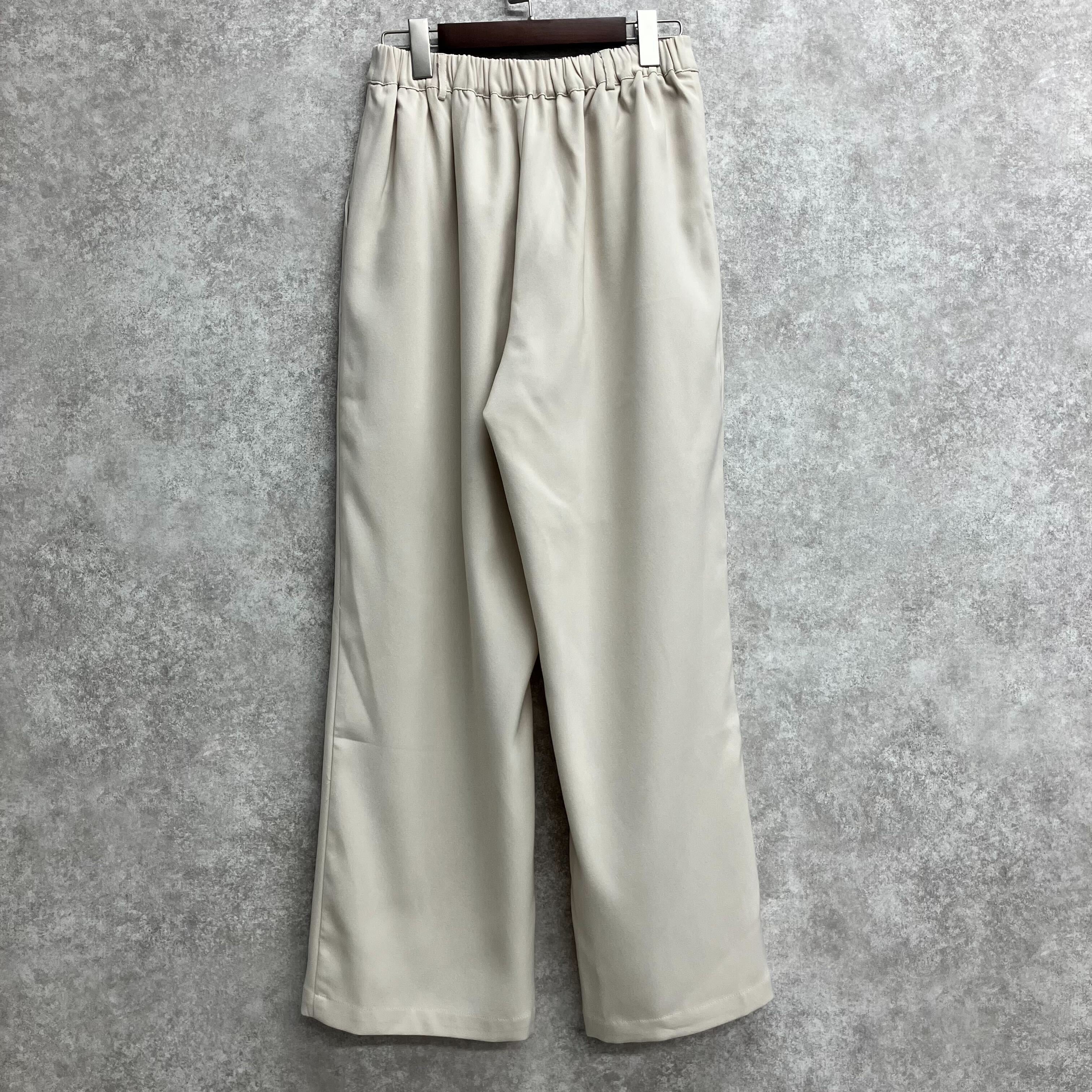 ワイドタック美脚パンツ エクリュ ※5/28~6/3迄に順次発送予定