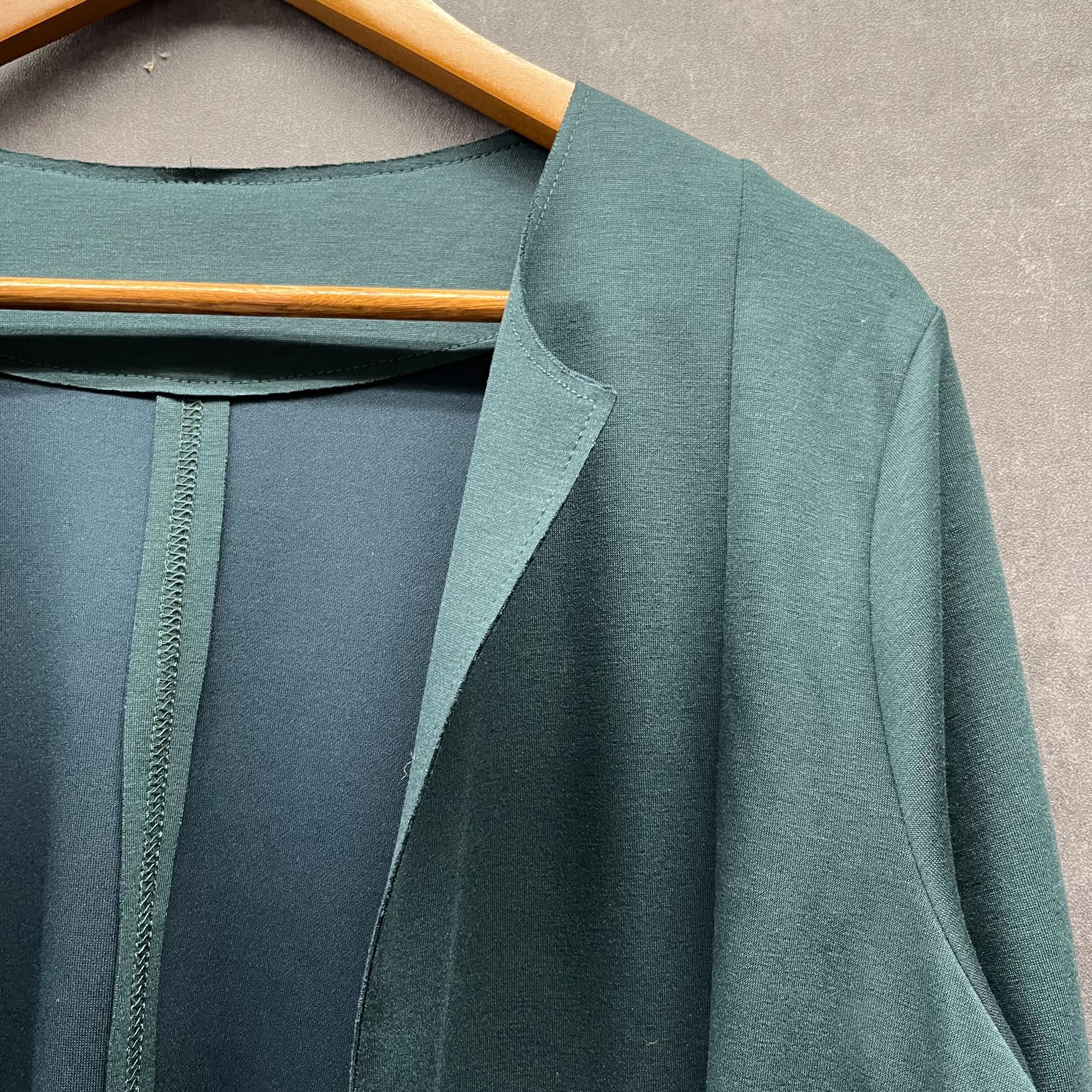 ポケット付ロングカーディガン グリーン※4/23~29までに順次配送予定