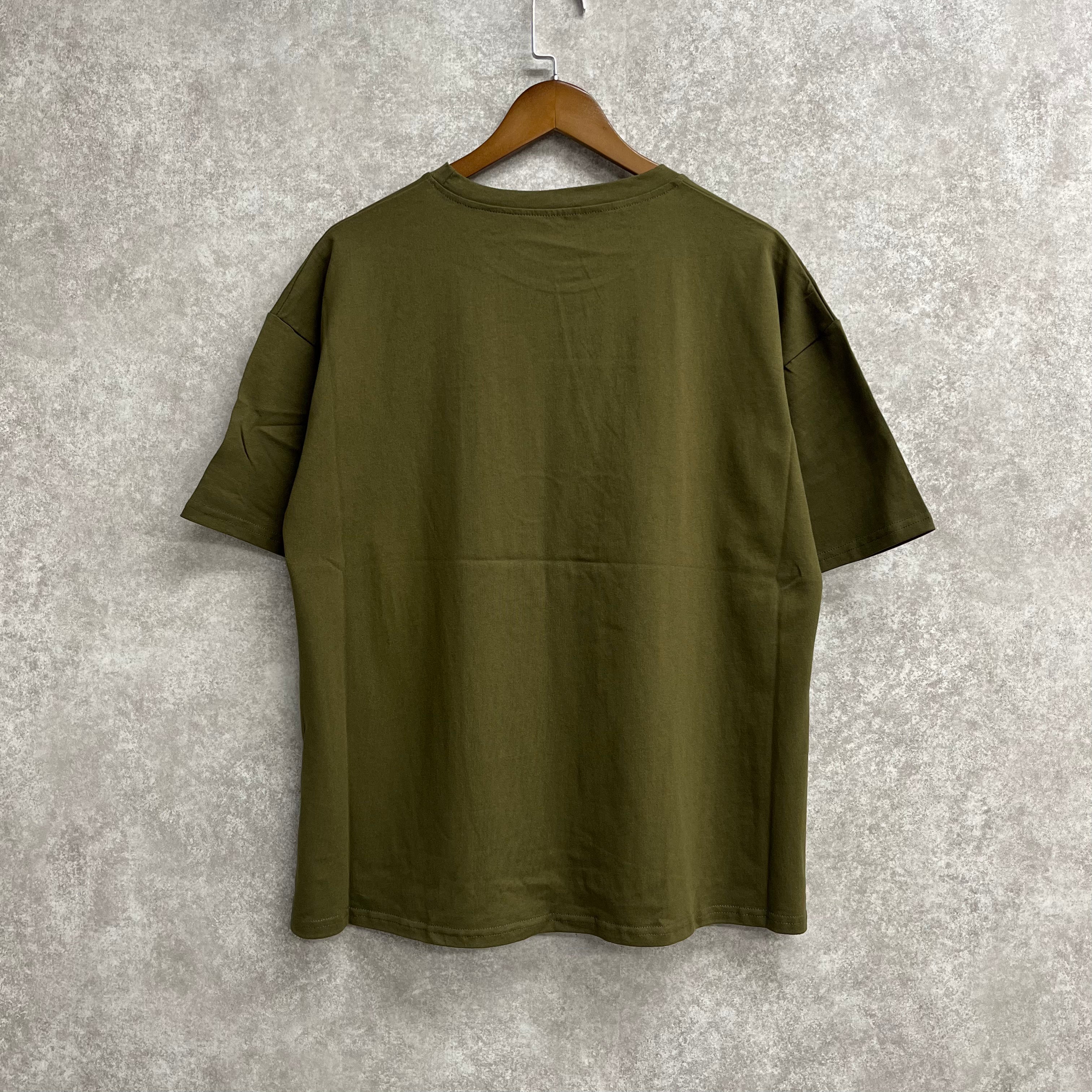 【在庫5点以下】パリガールグラフィックTシャツ カーキ ※4/15迄に順次発送予定