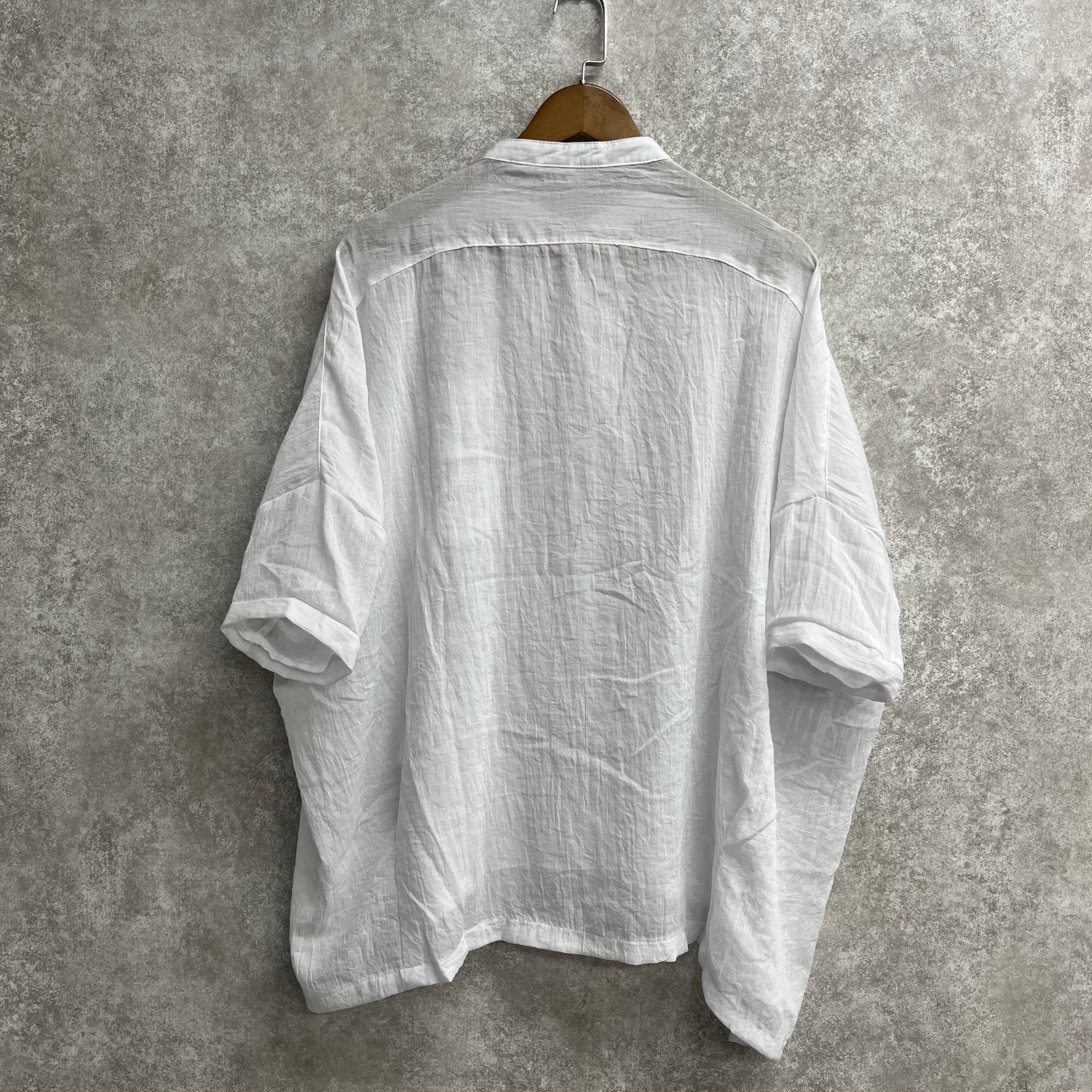 ワッシャー加工ドルマンシャツ ホワイト※4/16~22迄に順次発送予定