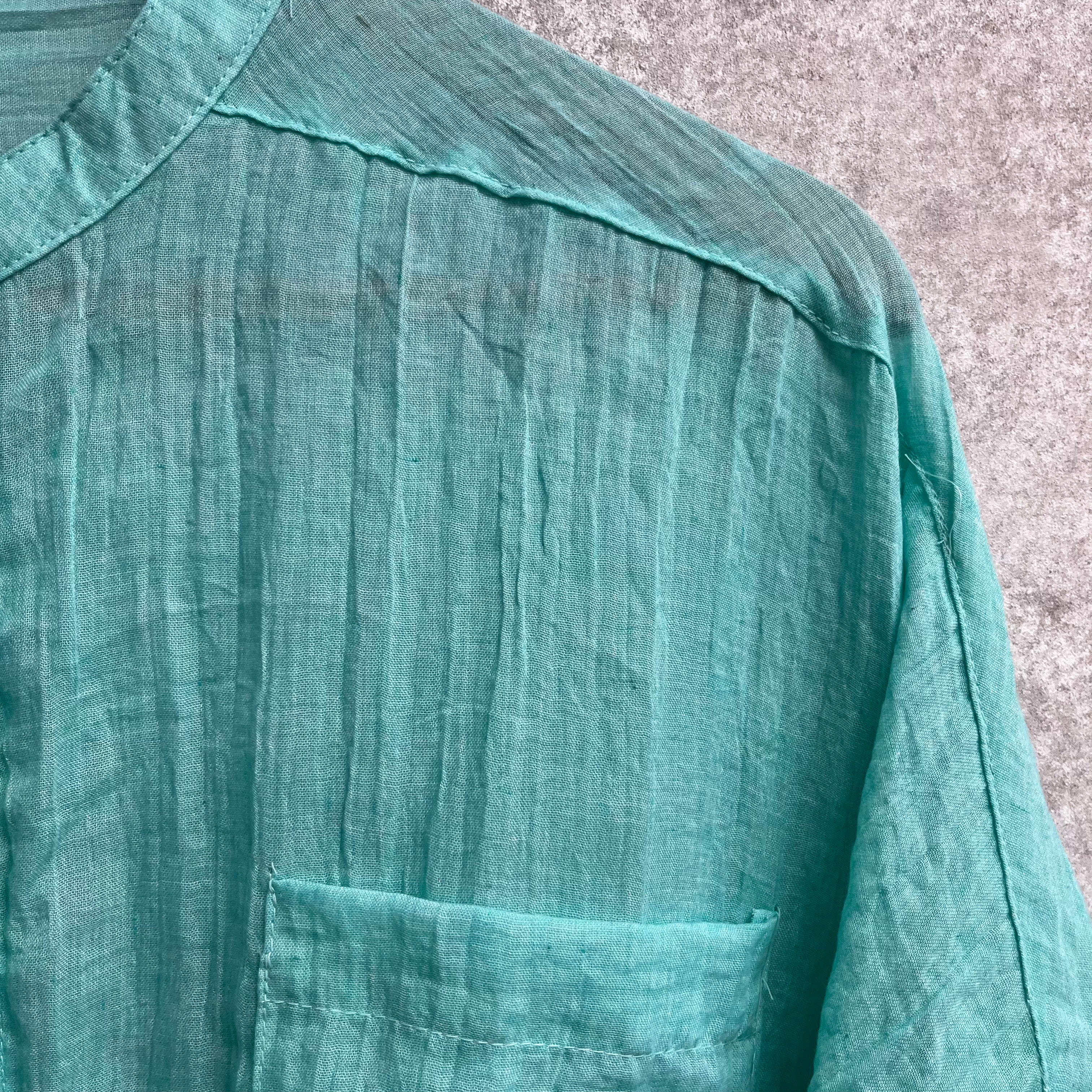 ワッシャー加工ドルマンシャツ ライトブルー※7/23~29迄に順次発送予定