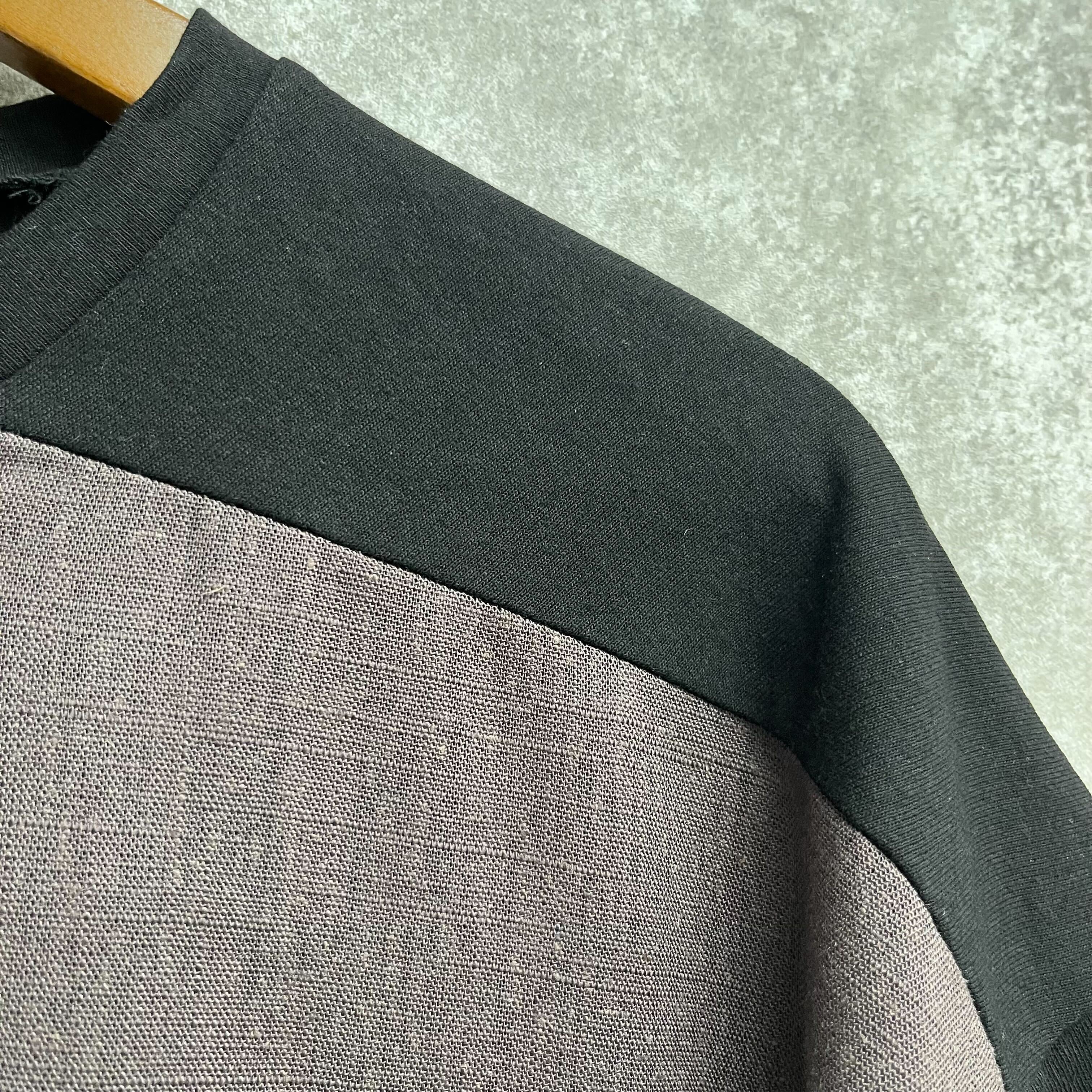 フラワーグラフィックポンチョTシャツ ブラック※4/23~29までに順次配送予定