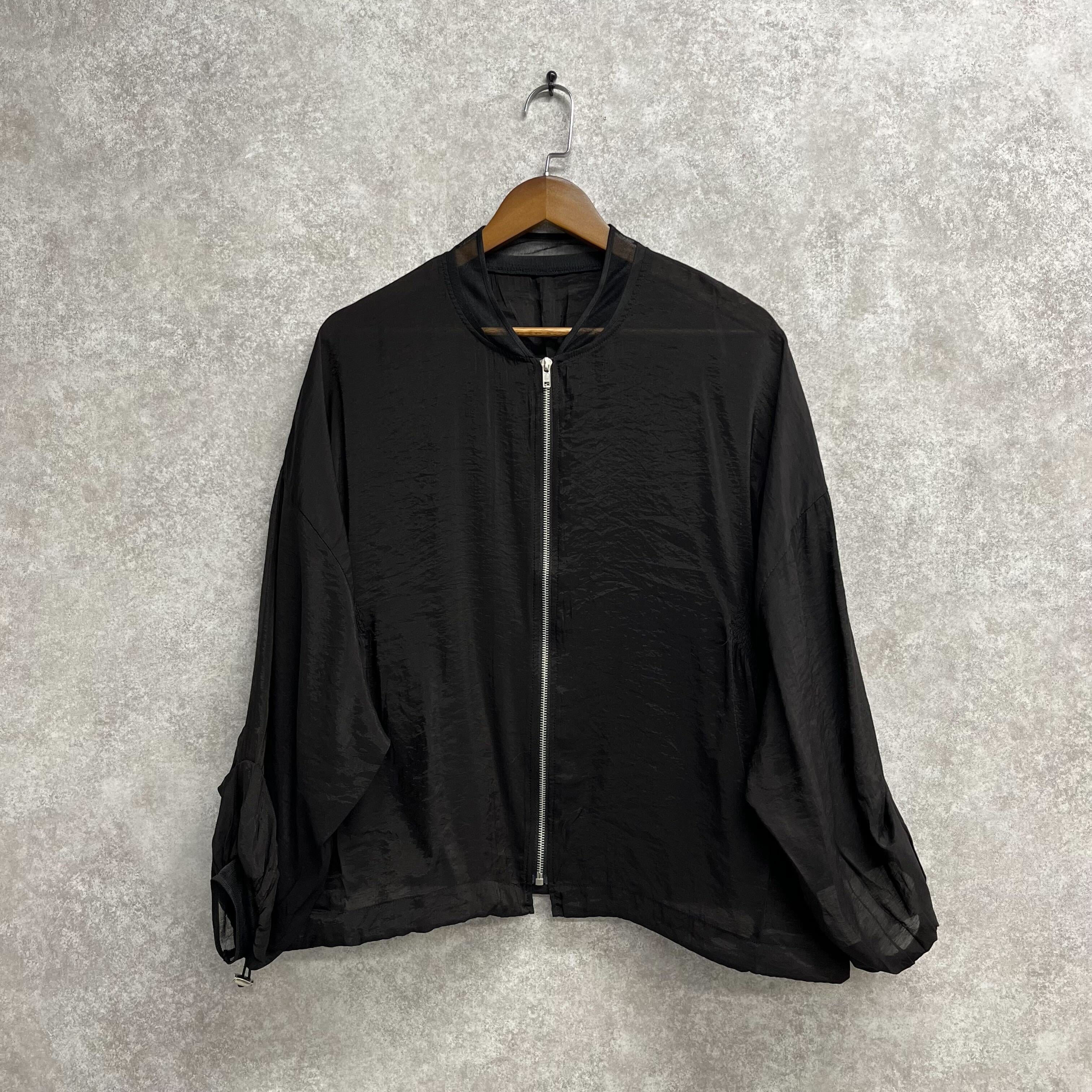 シースルーレーヨンブルゾン ブラック※4/8迄に順次発送予定