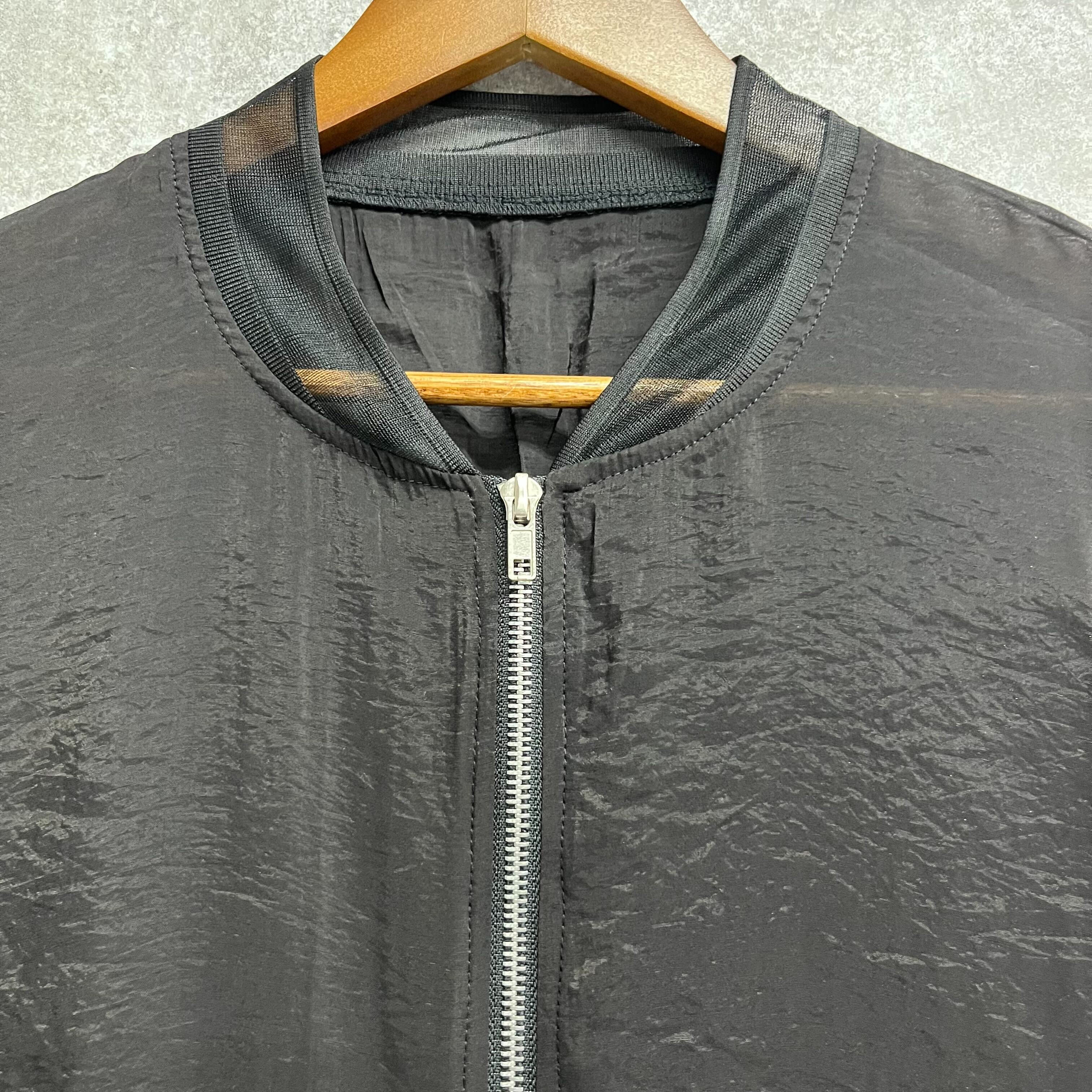 シースルーレーヨンブルゾン ブラック※4/8迄に順次発送予定