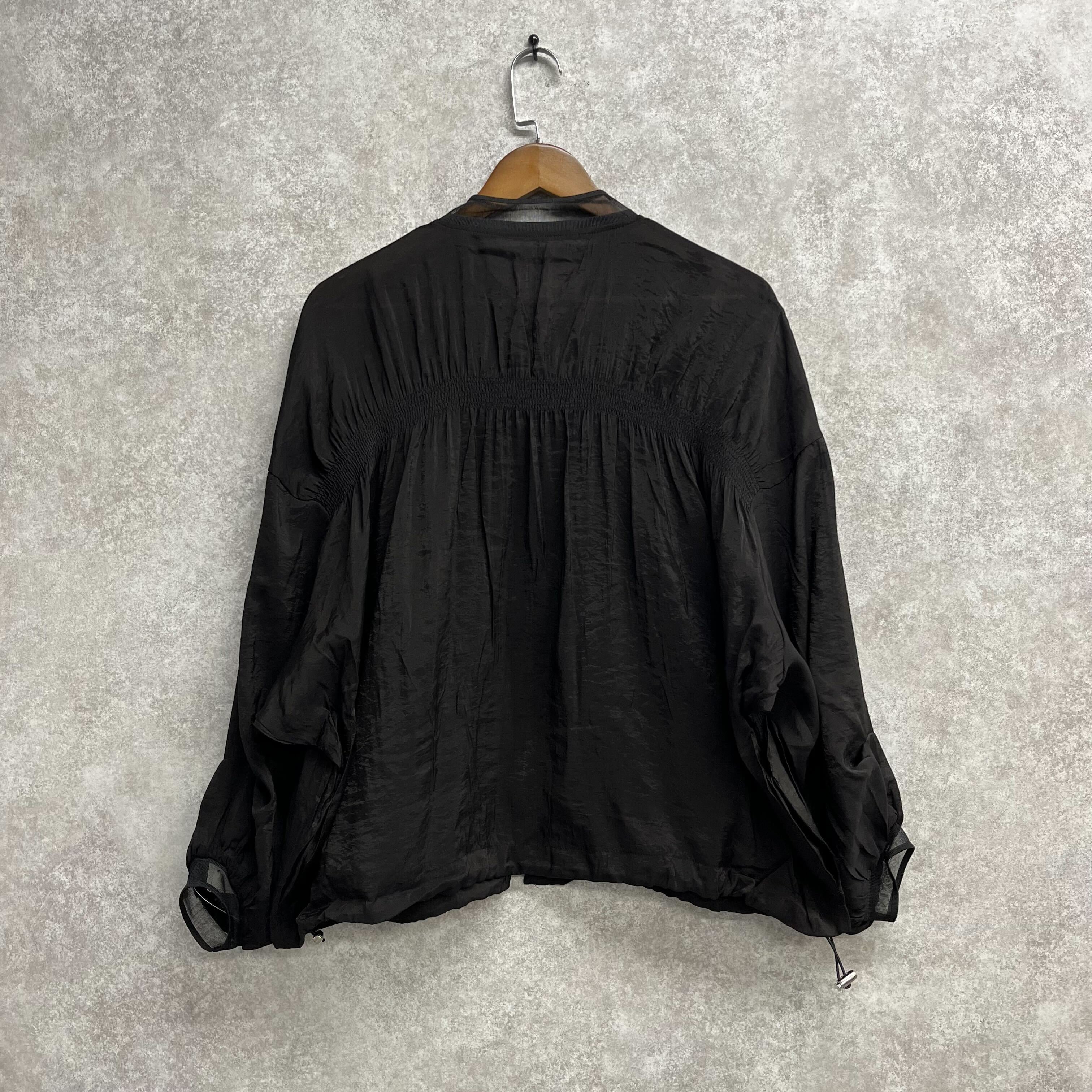 シースルーレーヨンブルゾン ブラック※4/8迄に順次発送予定