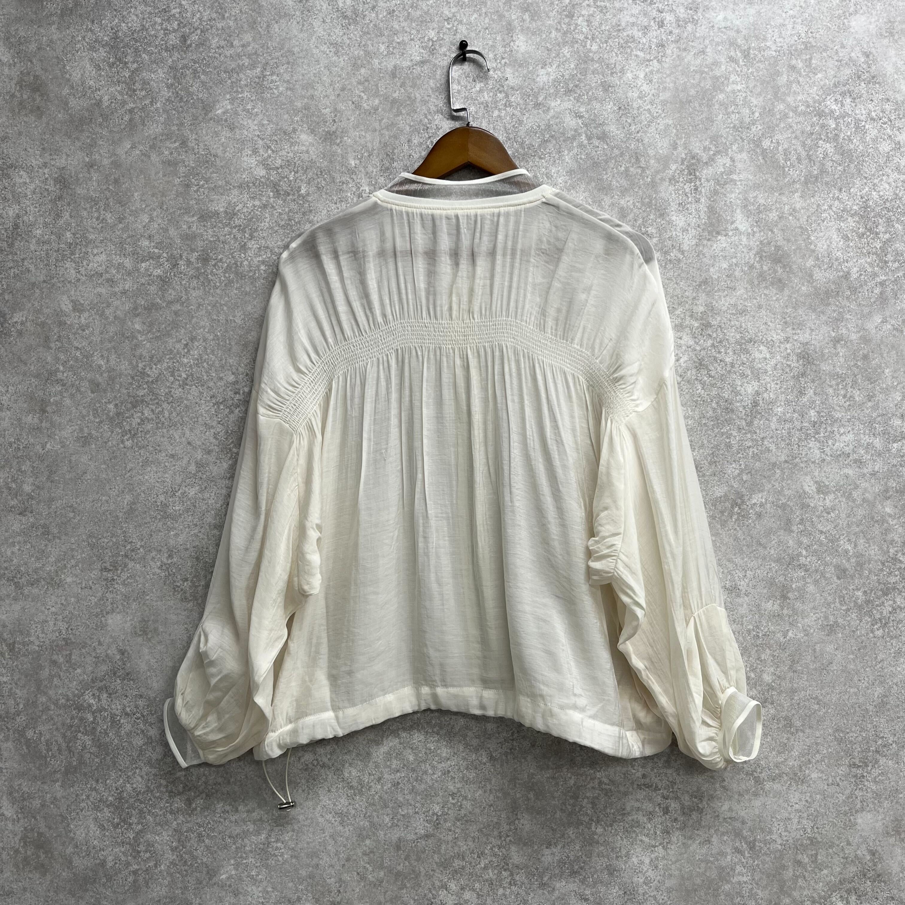 シースルーレーヨンブルゾンオフホワイト※4/8迄に順次発送予定