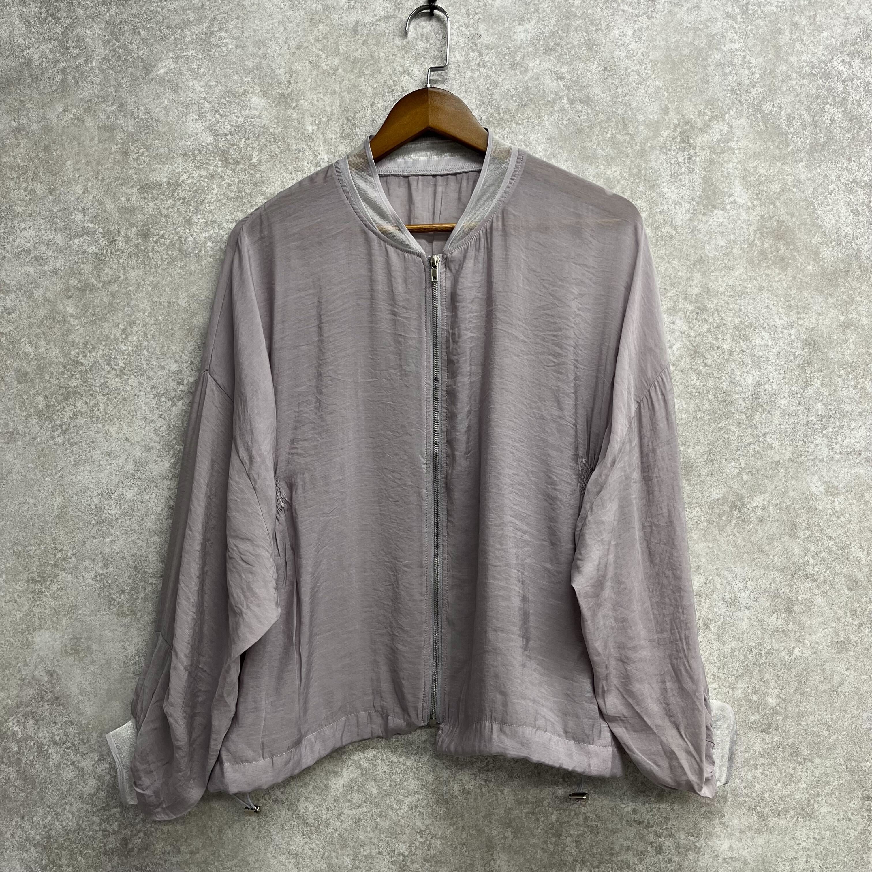 シースルーレーヨンブルゾン グレージュ※4/8迄に順次発送予定