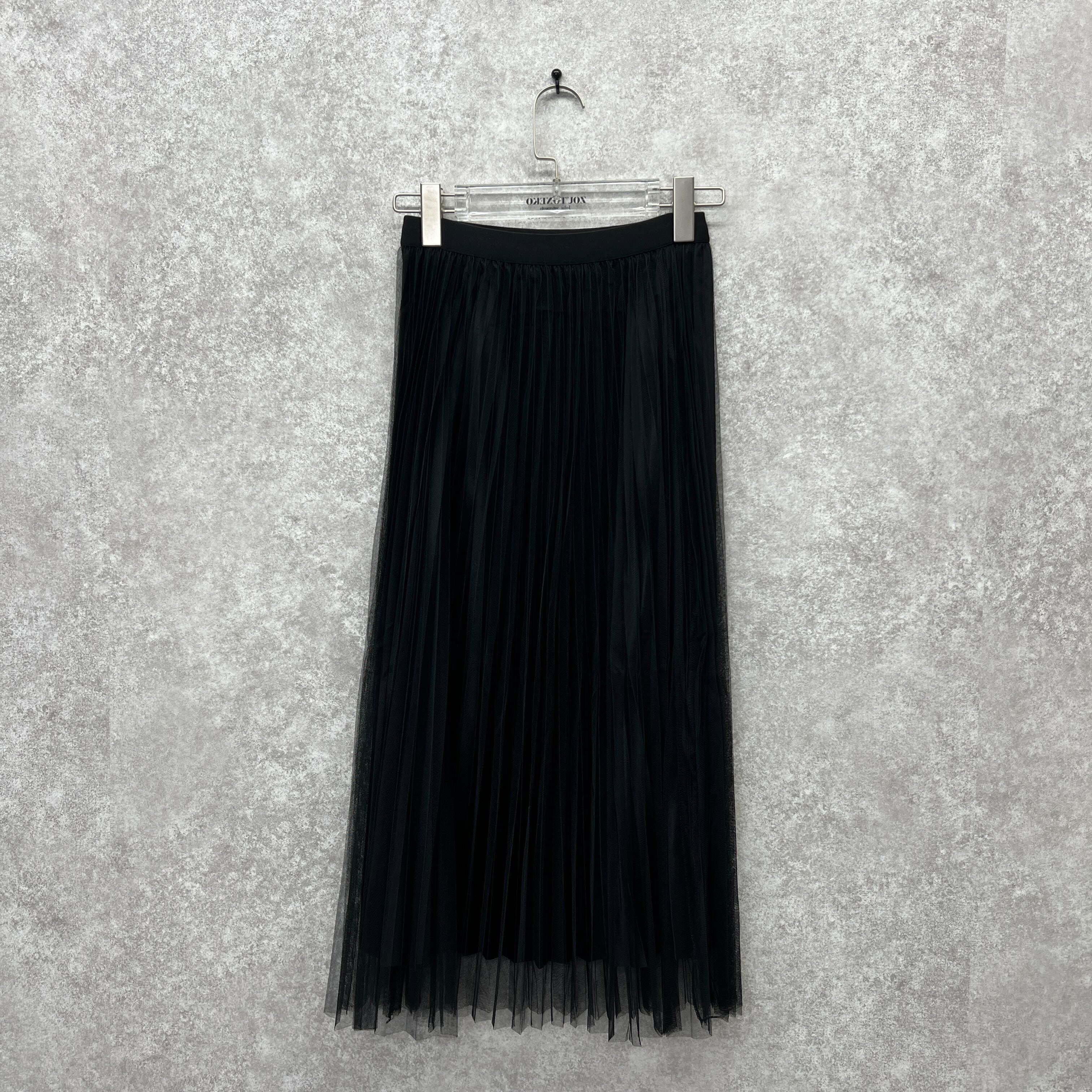 ロングチュールスカート ブラック ※10/7迄に順次発送予定